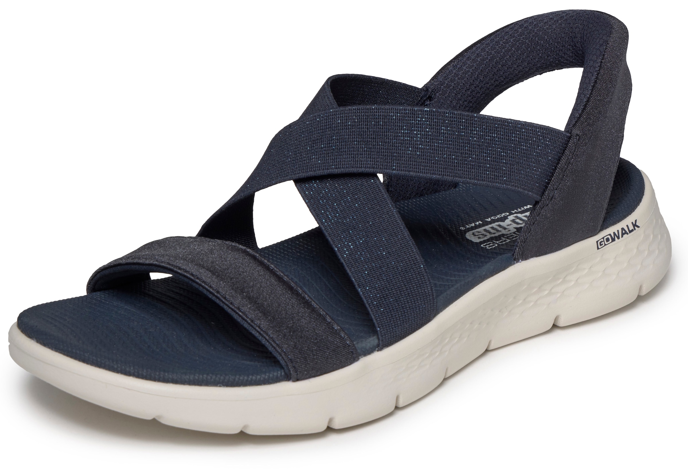 Image of Skechers Sandale "GO WALK FLEX SANDAL-GLIMMER UP" Sommerschuh, Schlupfschuh mit Goga Mat Foatbed