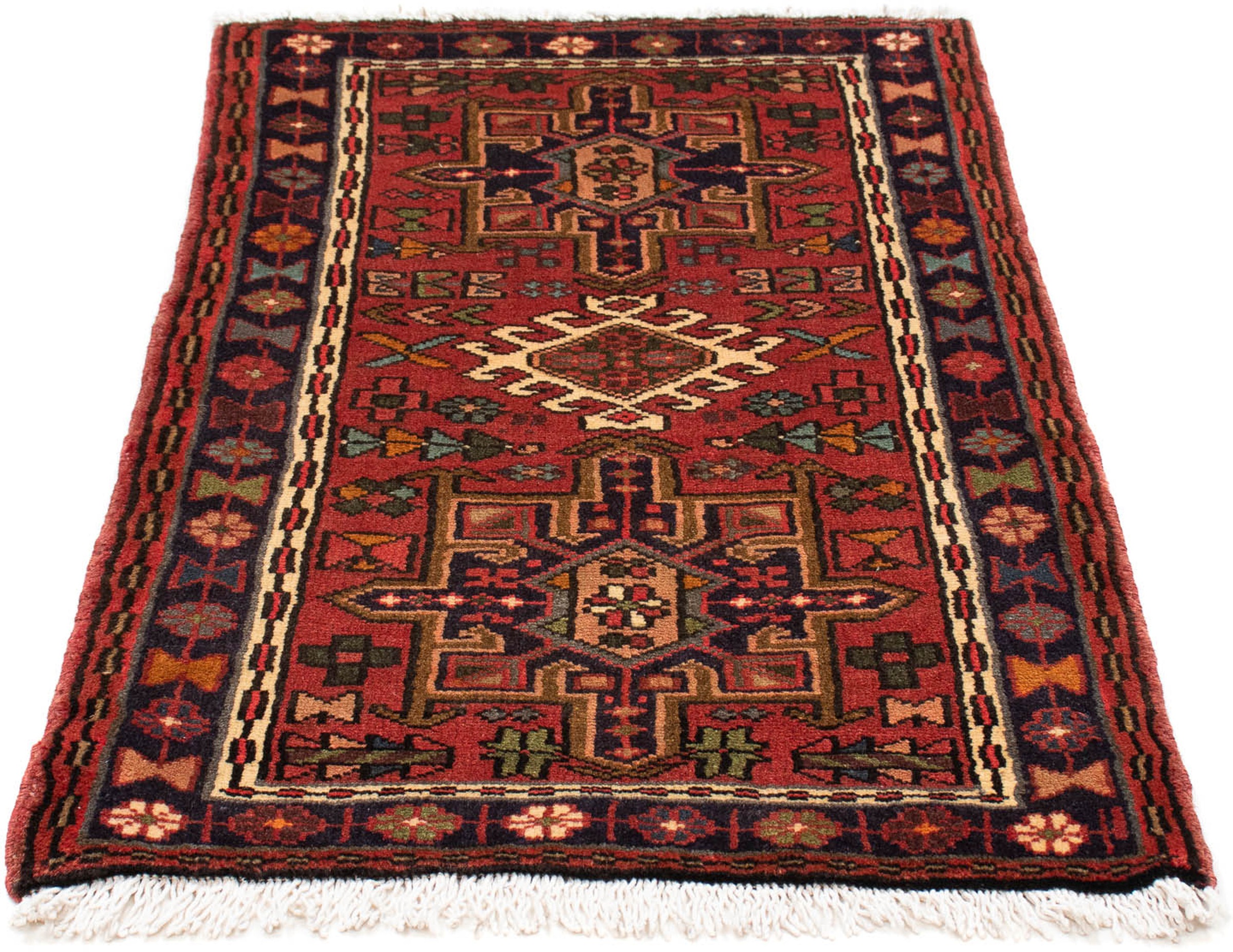 Image of morgenland Orientteppich »Perser - Nomadic - 110 x 72 cm - dunkelrot«, rechteckig, 10 mm Höhe, Wohnzimmer, Handgeknüpft, Einzelstück mit Zertifikat bei Ackermann Versand Schweiz