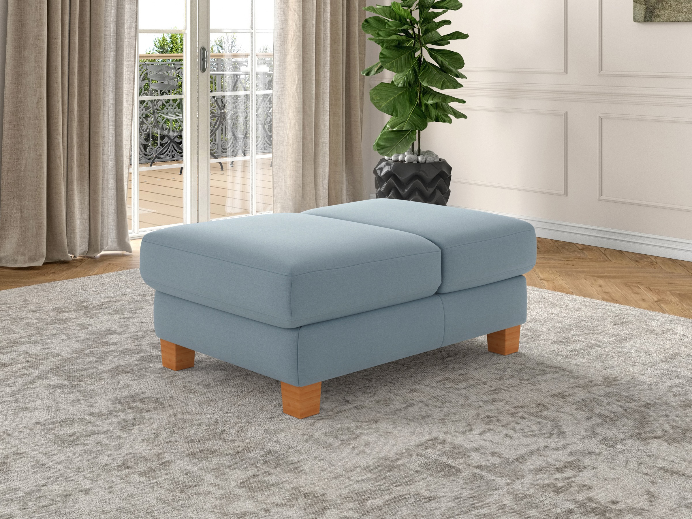 Image of sit&more Polsterhocker »Durness«, mit Klappfunktion, Federkern und hochwertigen Massivholzfüssen bei Ackermann Versand Schweiz