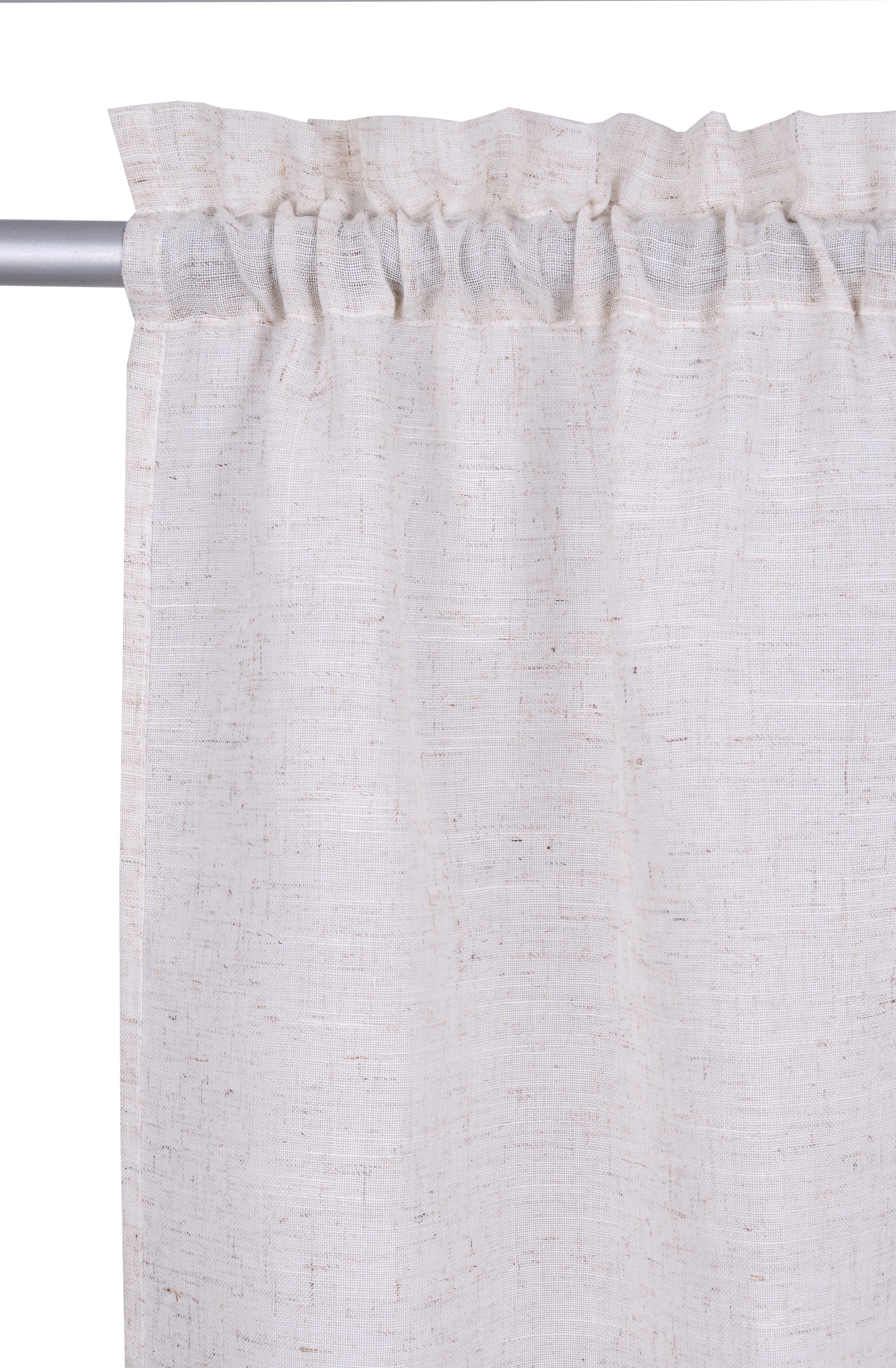 GOODproduct Scheibengardine »Louvelle« Stangendurchzug 1 Stk. tlg. Leinenoptik, Scheibengardine, modern, basic