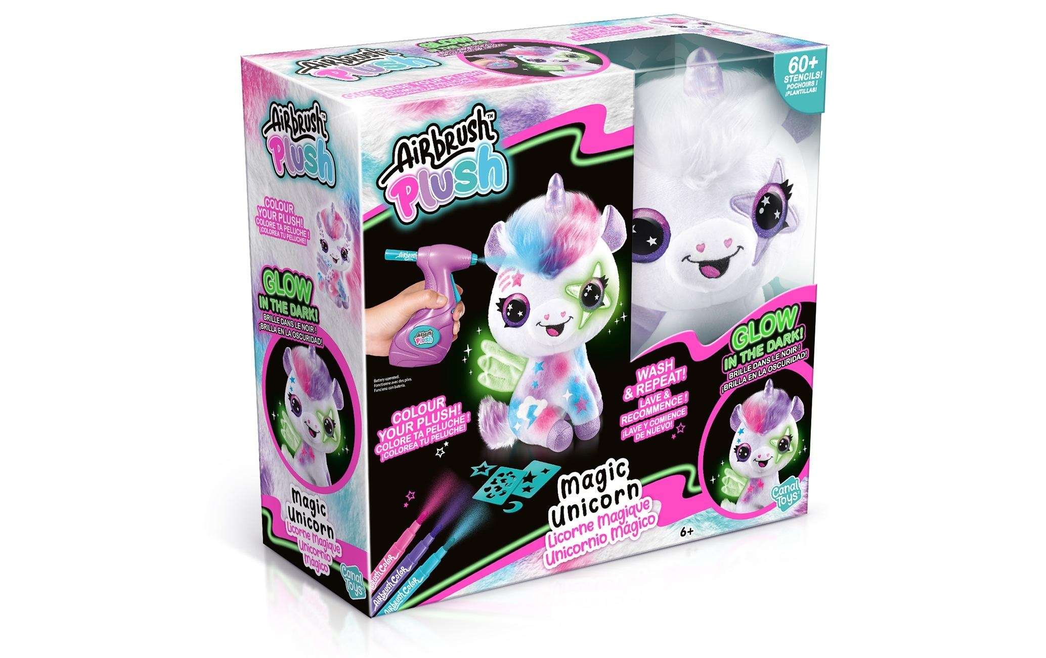 Plüschfigur »Canal Toys Airbrush Plush Glow in the Dark Unicorn«