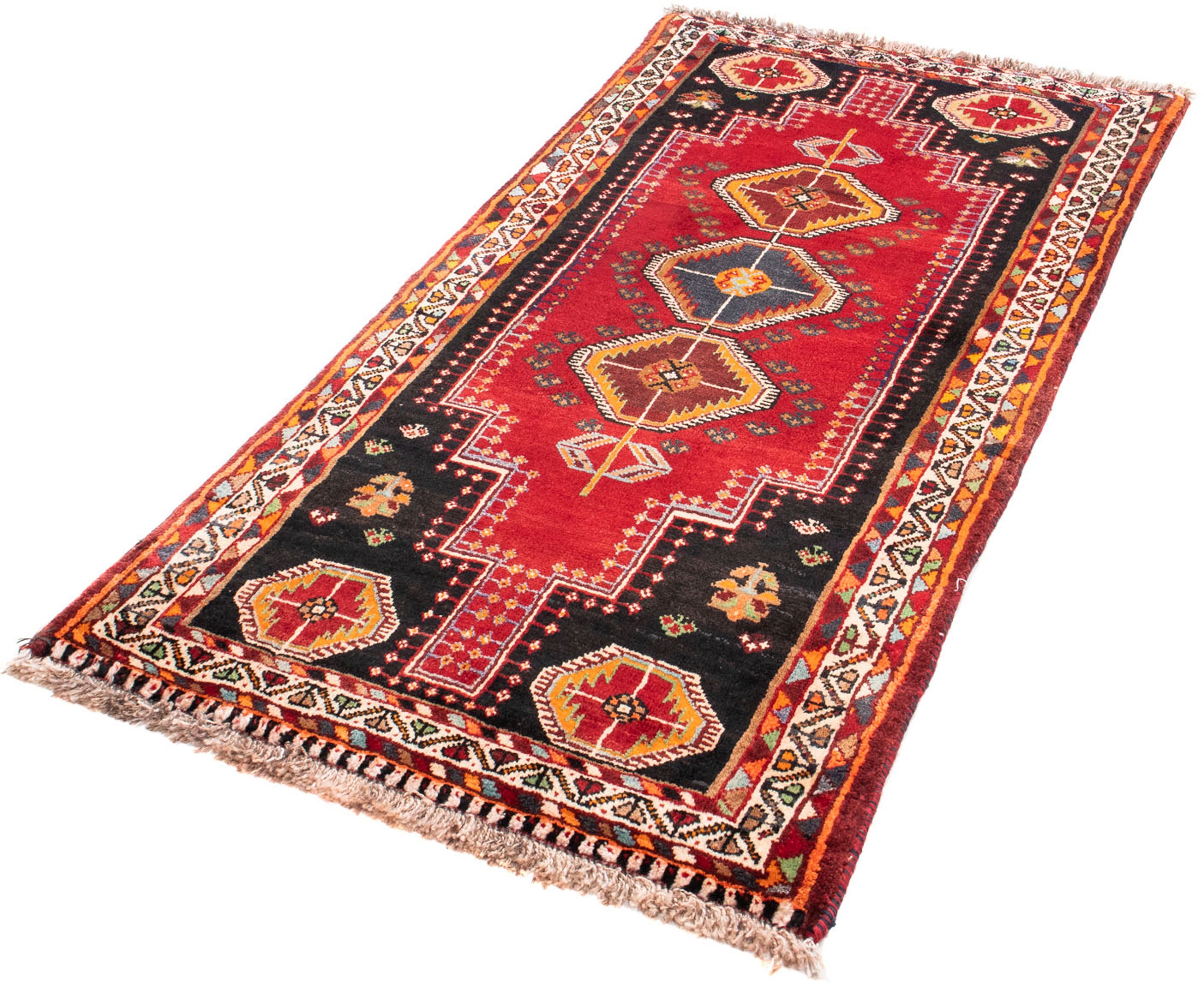 Image of morgenland Orientteppich »Perser - Nomadic - 160 x 81 cm - dunkelrot«, rechteckig, 10 mm Höhe, Wohnzimmer, Handgeknüpft, Einzelstück mit Zertifikat bei Ackermann Versand Schweiz