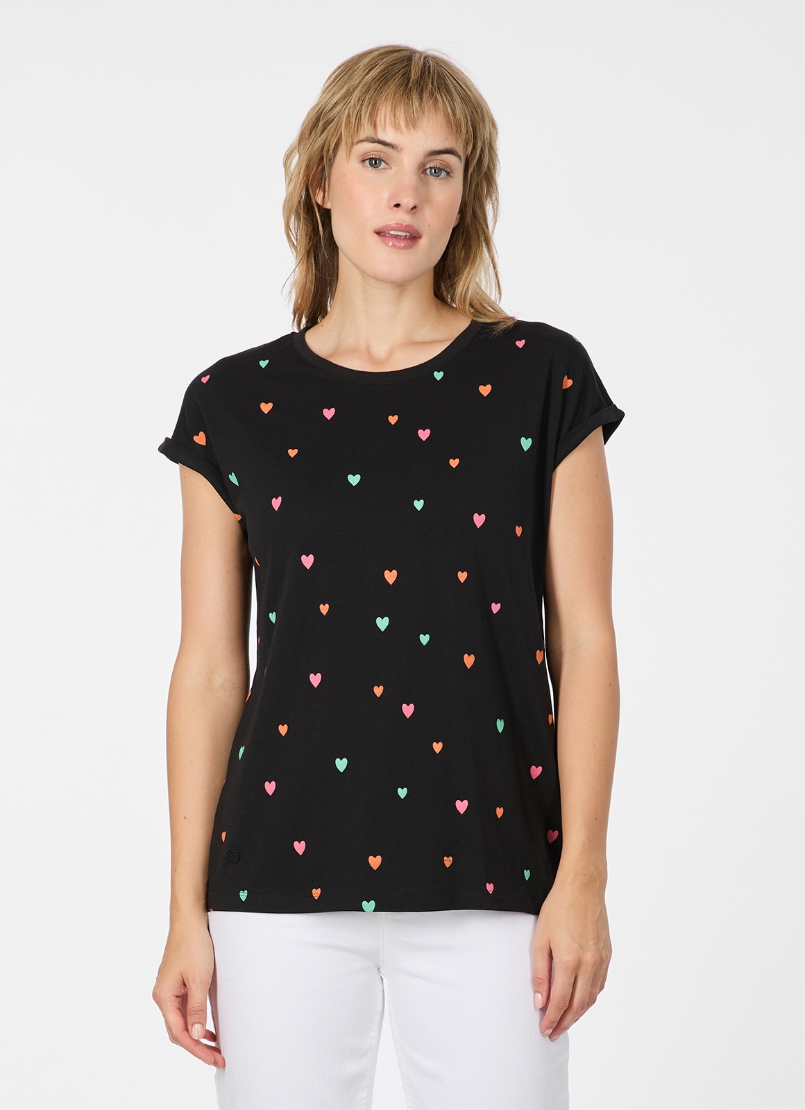 Image of Ragwear Kurzarmshirt "DIONA PRINT" Bestseller aus Baumwoll-Modal-Mix mit allover Print