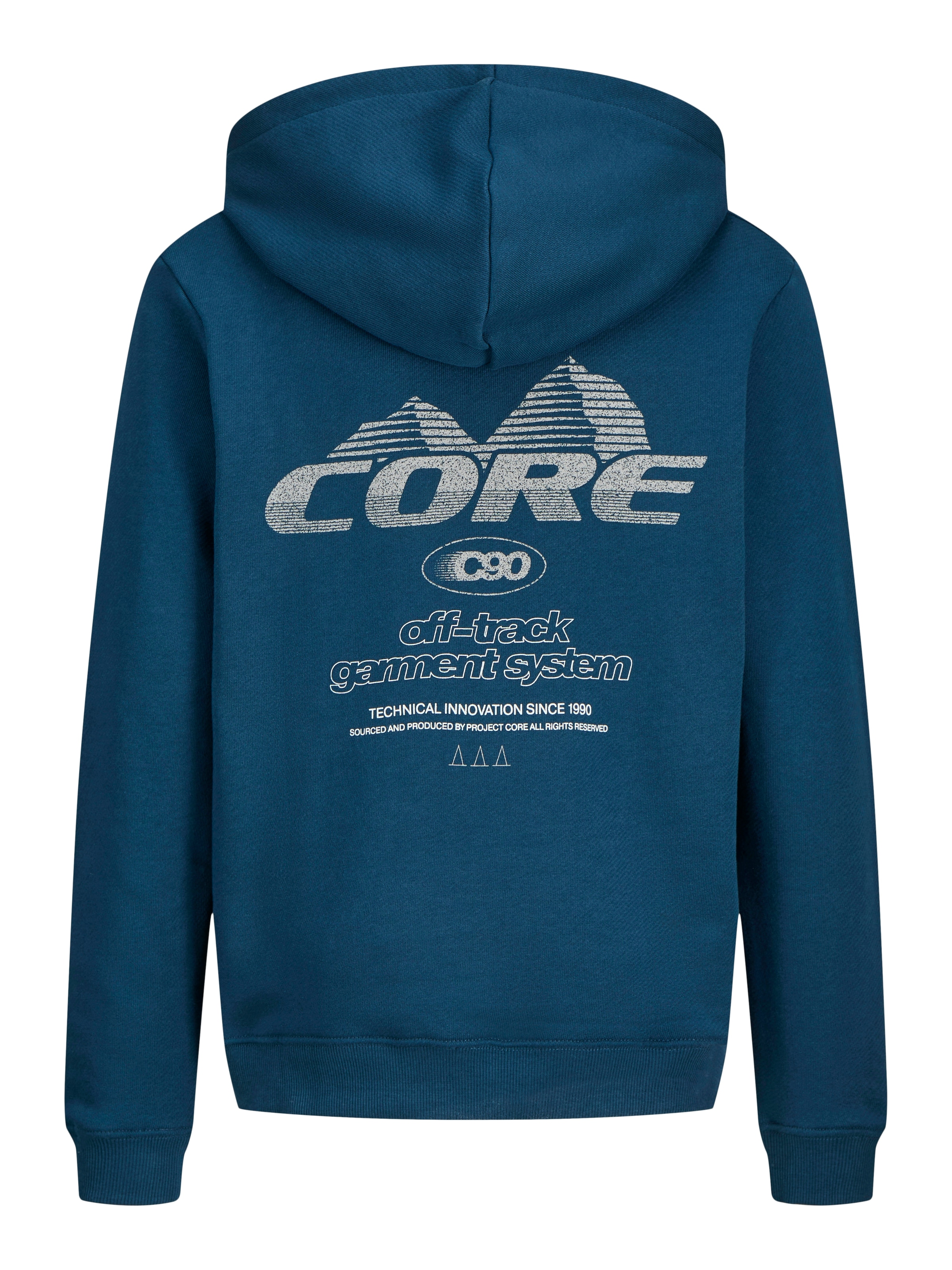 Jack & Jones Junior Sweat à capuche »JCOGRID SWEAT HOOD JNR« mit kleinem Brust- und grossem Rückenmotiv