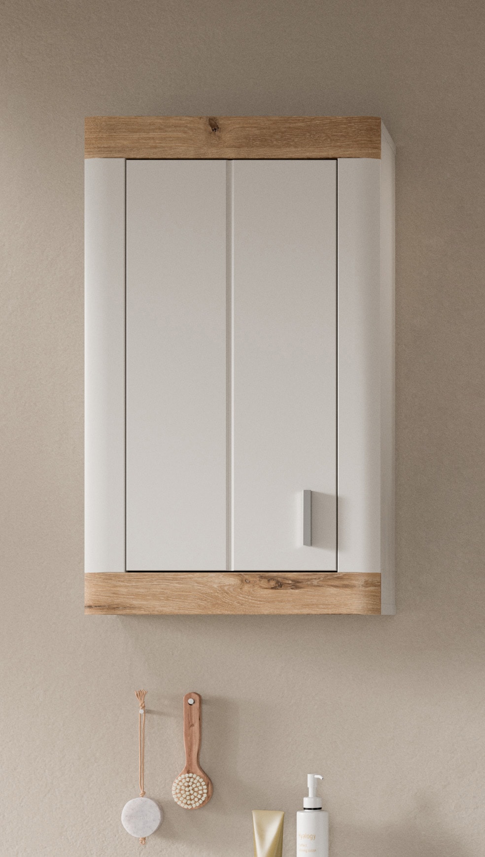 welltime Hängeschrank »Landsby, Breite 45 cm, 1 Tür (Türanschlag wechselbar), 1 Einlegeböden« 1 Stk. tlg. Badmöbel, Badschrank, Schrank, Wandschrank, Bad, Badezimmer