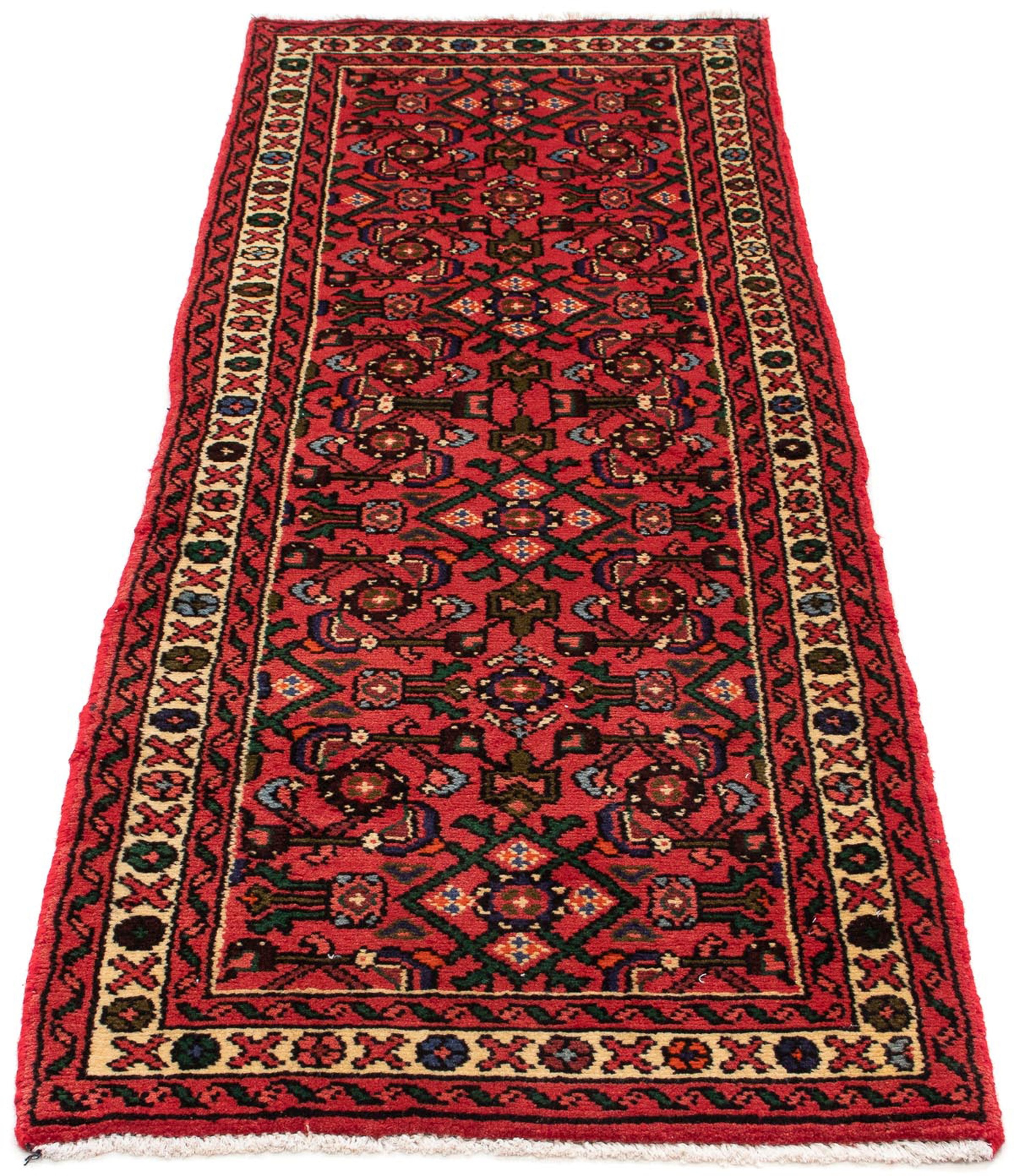 Image of morgenland Orientteppich »Perser - Nomadic - 185 x 62 cm - dunkelrot«, rechteckig, 10 mm Höhe, Wohnzimmer, Handgeknüpft, Einzelstück mit Zertifikat bei Ackermann Versand Schweiz