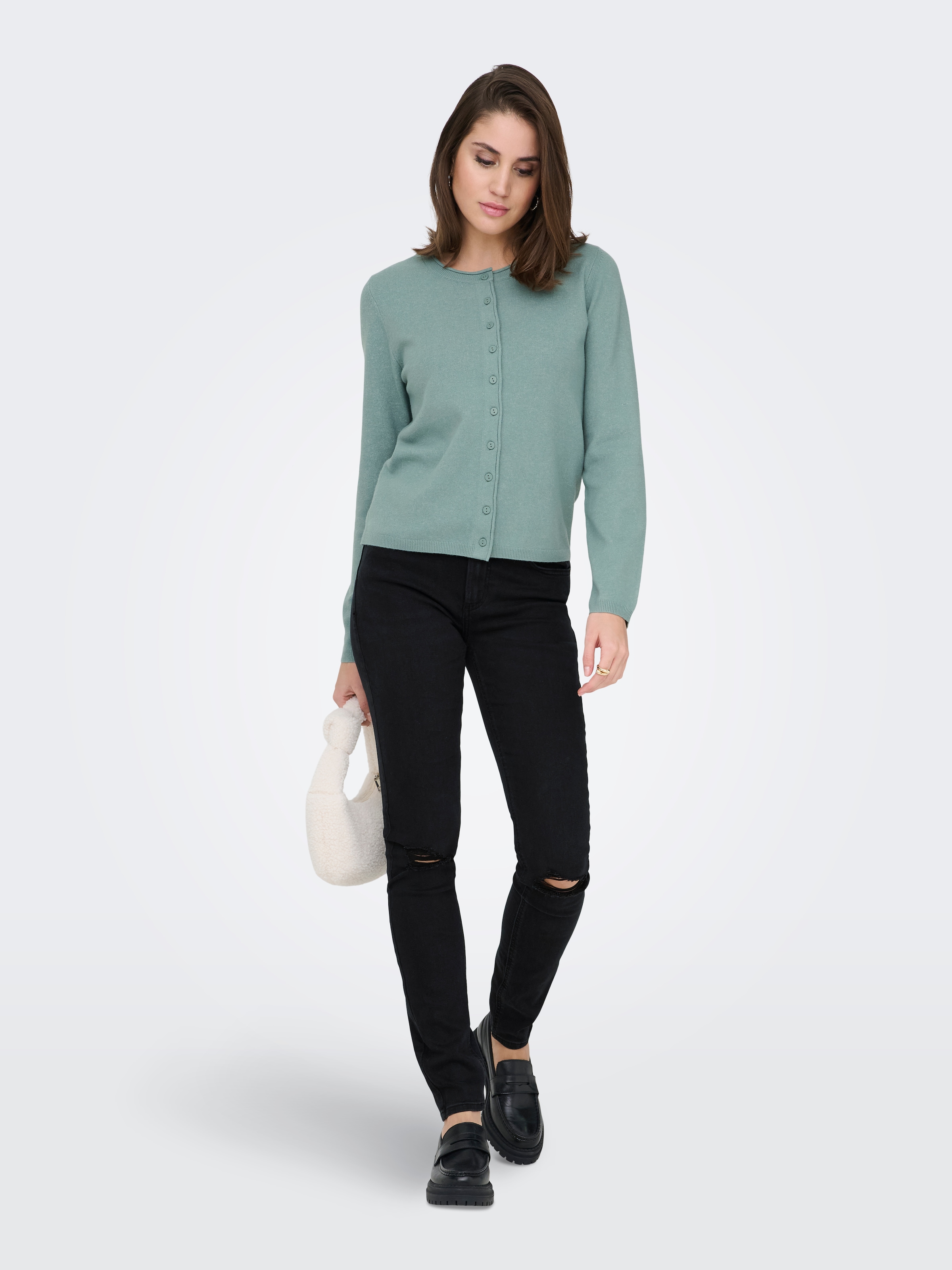 ONLY Jeans skinny »ONLSUMI MID WAIST KNEE DES SK DNM  BOX« Destroyed Effekte