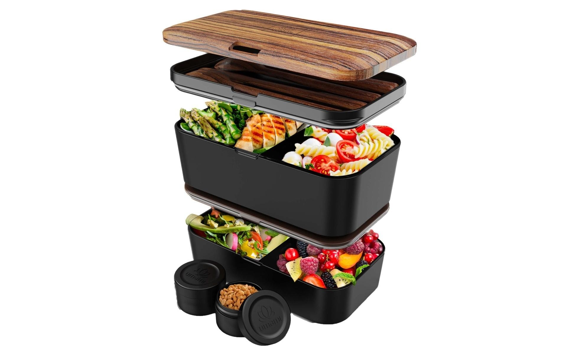 Image of Lunchbox "Umami Nestable L Wenge Black"