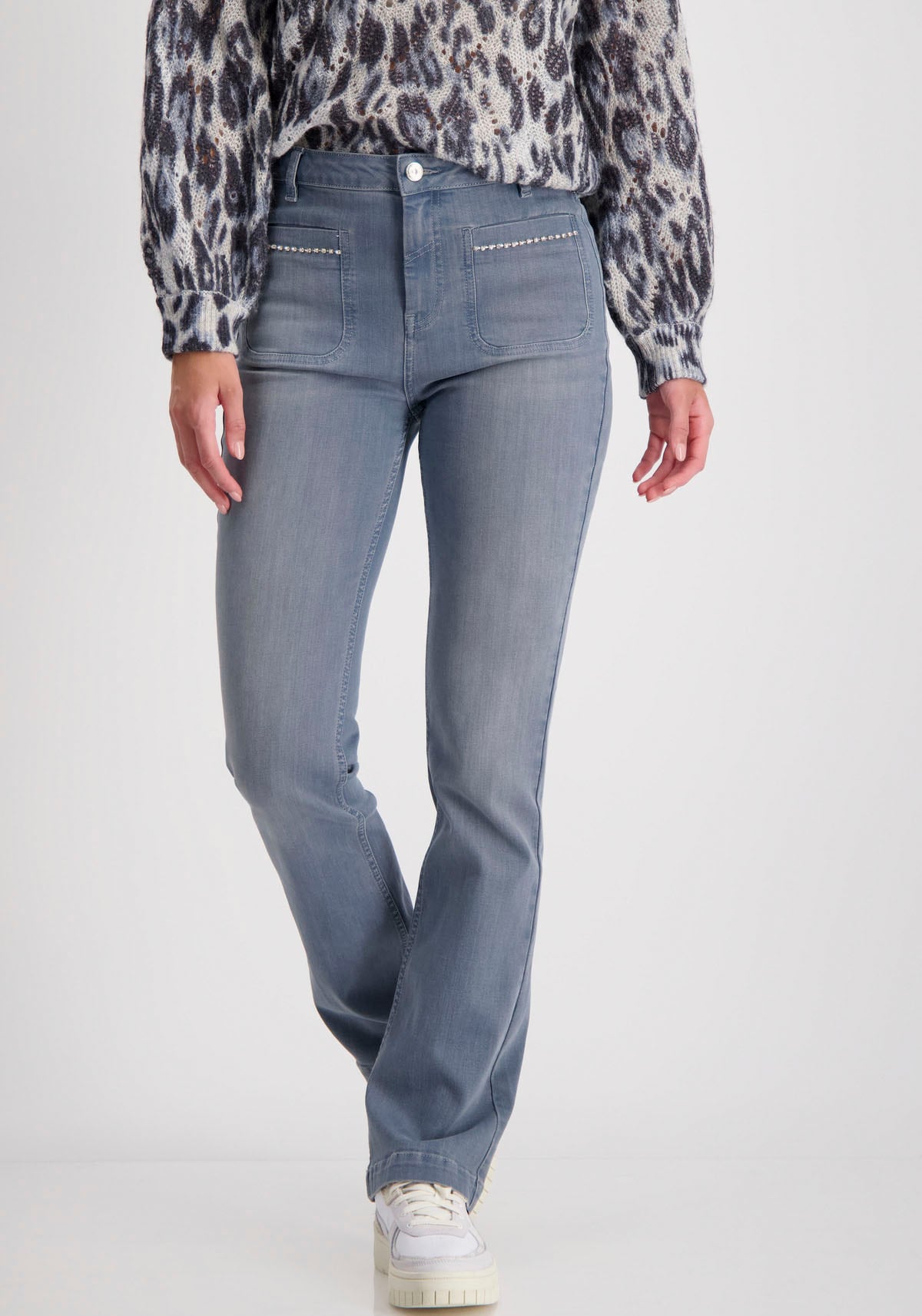 Bootcut-Jeans »Hose Jeans Ketten«, im Used Look