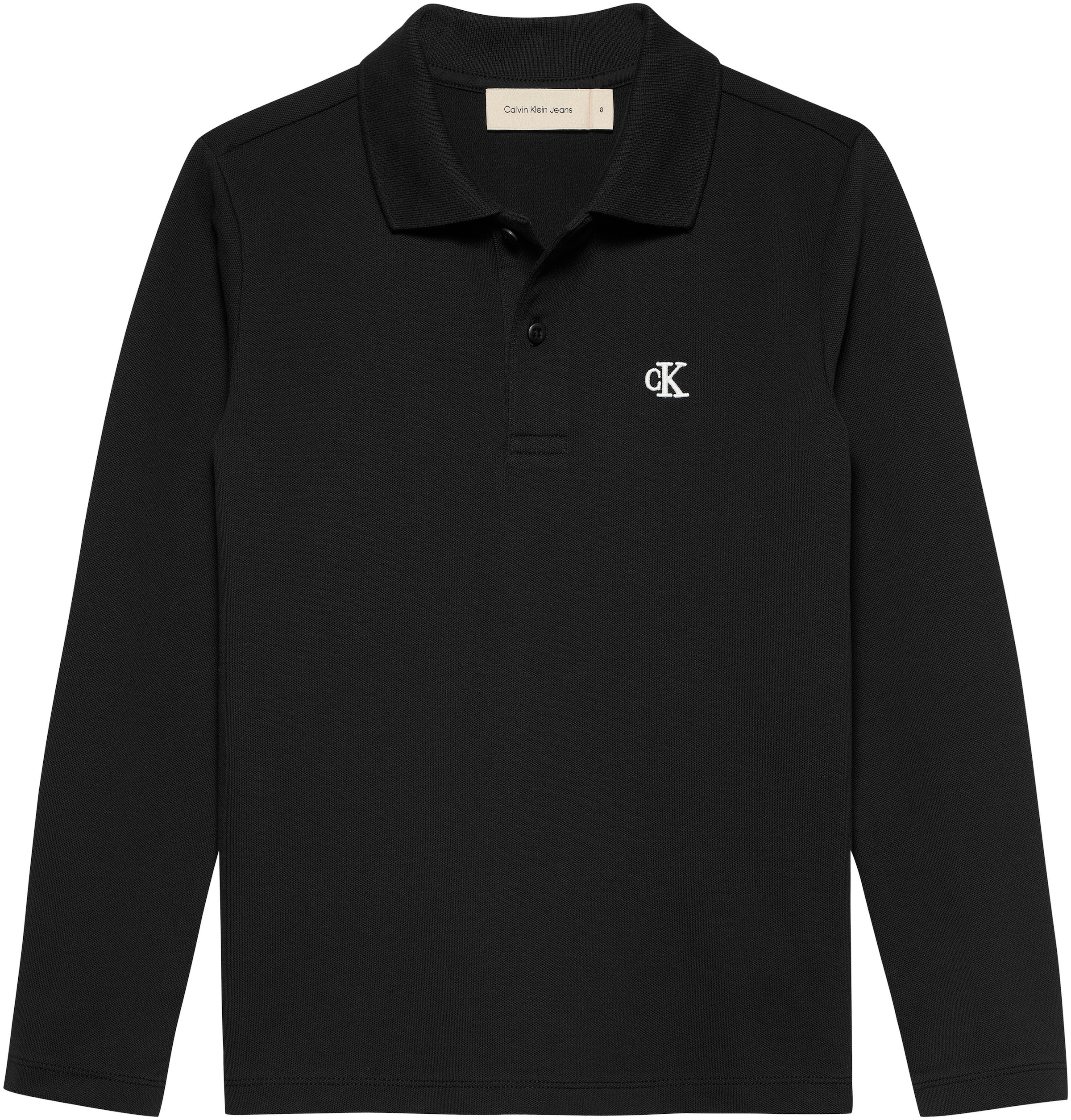 Calvin Klein Jeans Langarm-Poloshirt »LS ESSENTIAL POLO«, für Kinder bis 16 Jahre mit Logostickerei