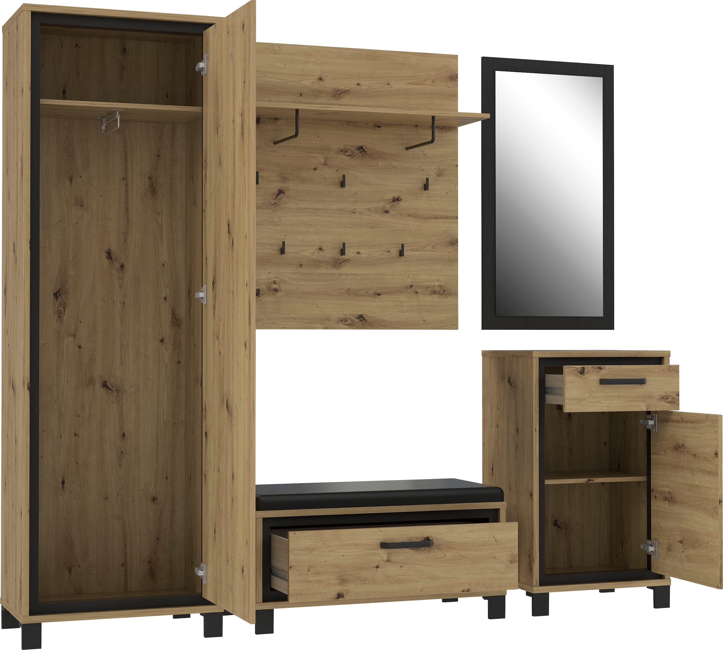 FORTE Panneau de vestiaire »Trondheim« largeur env. 90 cm