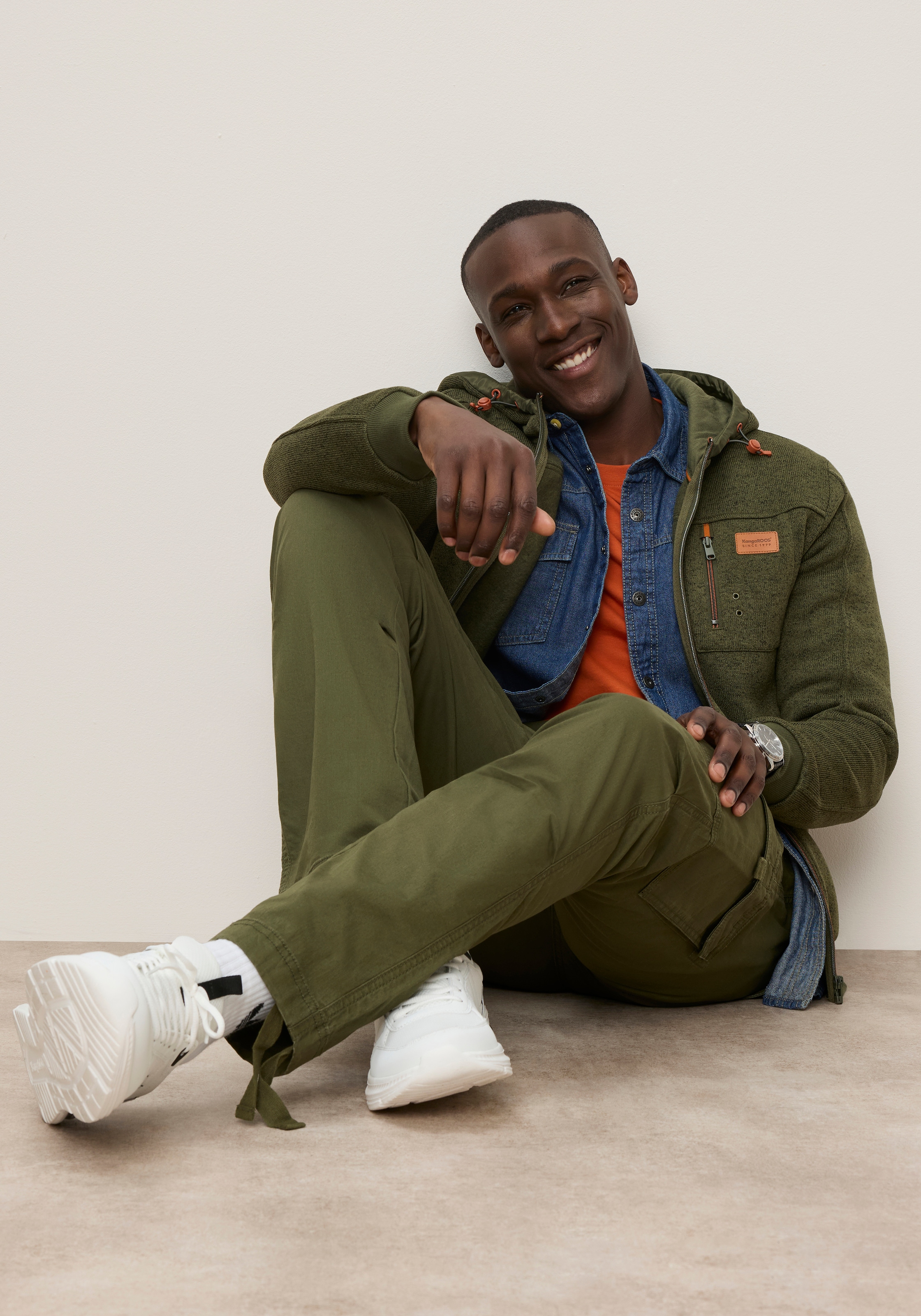 KangaROOS Veste en laine polaire avec capuche avec capuche