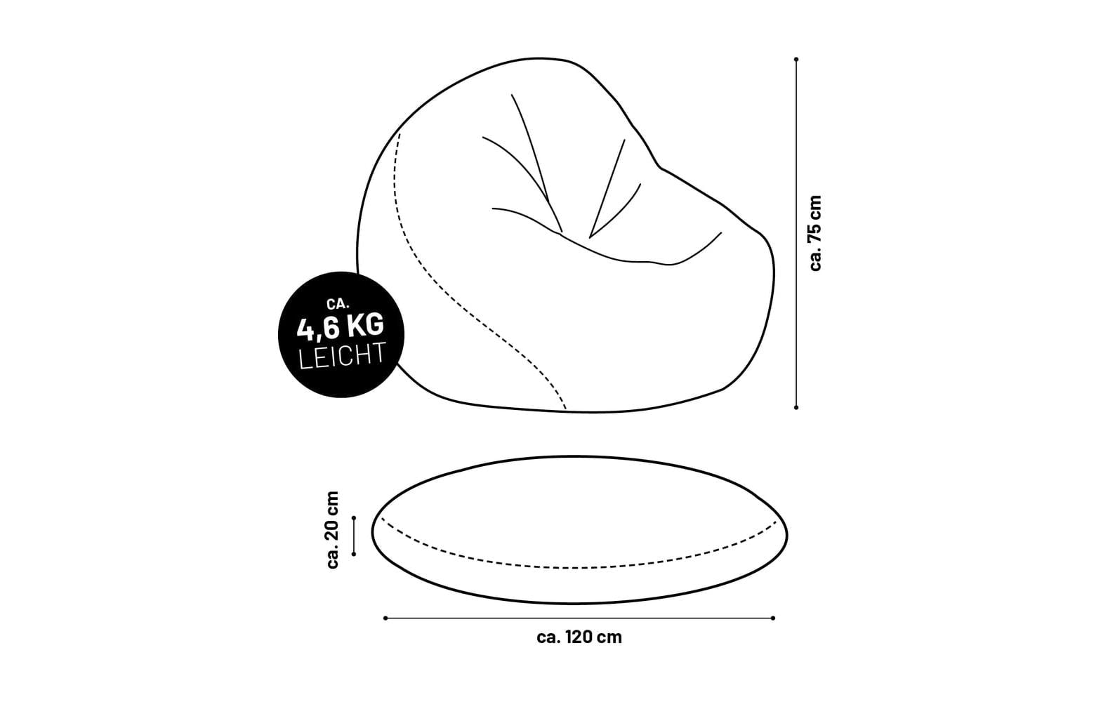 Lumaland Pouf »2 in 1 300 l«