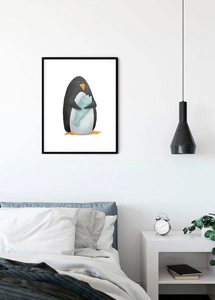 Image of Komar Bild "Cute Animal Penguin" Tiere 1 Stk. tlg. Wandbild zur Dekoration - ohne Rahmen