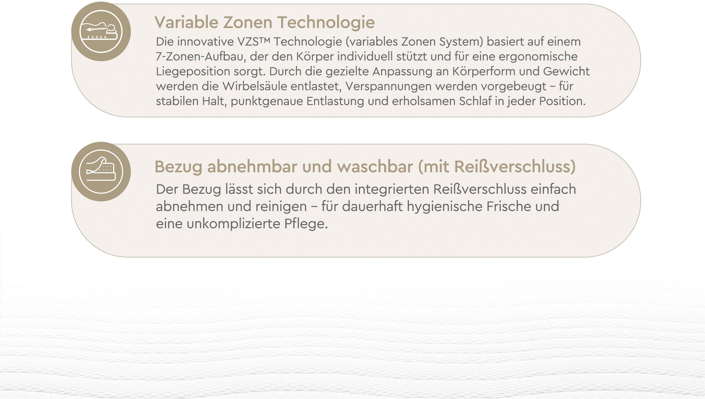 Yatas Bedding Komfortschaummatratze »Royal Comfort 7, Matratze 90x200, 140x 200 cm & weitere Grössen«, 22 cm hoch, Raumgewicht: 28 kg/m³, (1 St.), 7-Zonen, H2 / H3, wendbar, ergonomisch, atmungsaktiv