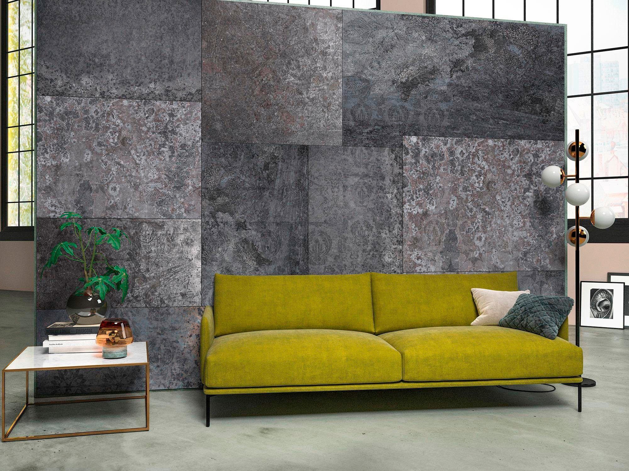 Komar Vliestapete »Vlies - Ambra Nera - Grösse 368 x 248 cm«, bedruckt, Wohnzimmer, Schlafzimmer