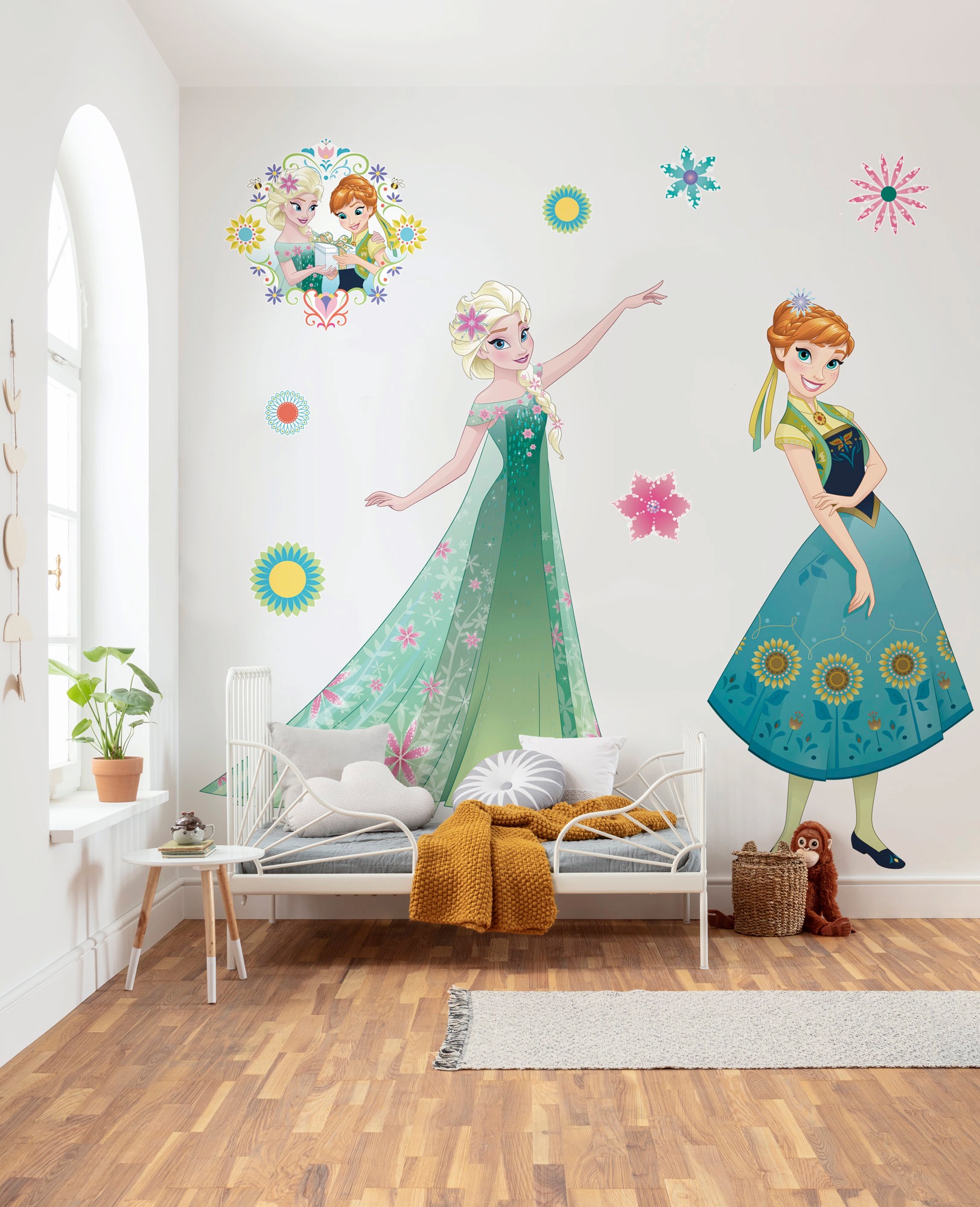 Komar Vliestapete »Selbstklebende Vlies   - Frozen Springtime XXL - Grösse 127 x 200 cm« bedruckt glatt Kinderzimmer