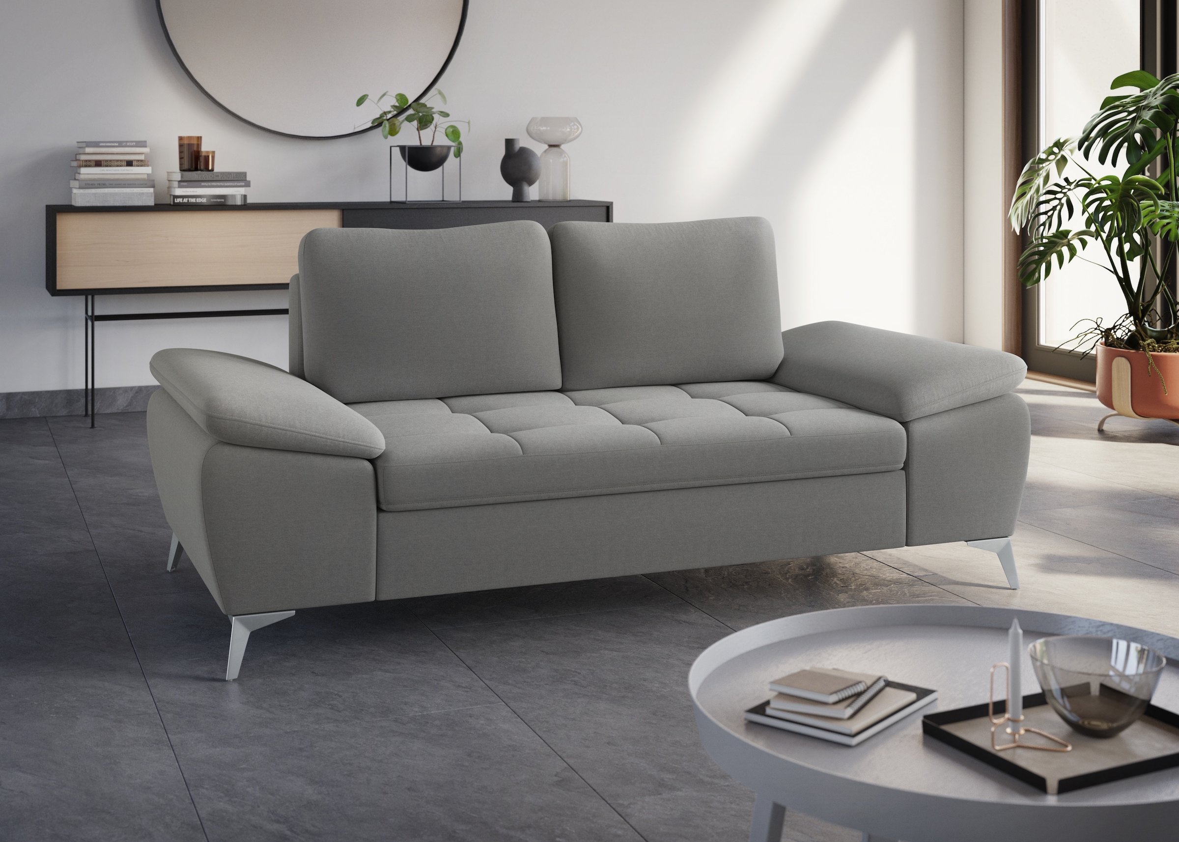 Image of sit&more 2-Sitzer "Latigo" mit hochwertigen Metallfüssen