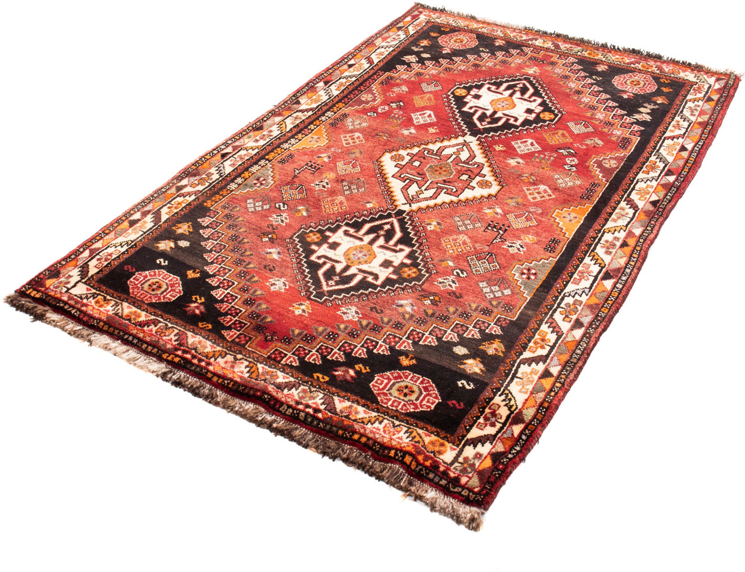 Image of morgenland Orientteppich »Perser - Nomadic - 176 x 107 cm - dunkelrot«, rechteckig, 10 mm Höhe, Wohnzimmer, Handgeknüpft, Einzelstück mit Zertifikat bei Ackermann Versand Schweiz