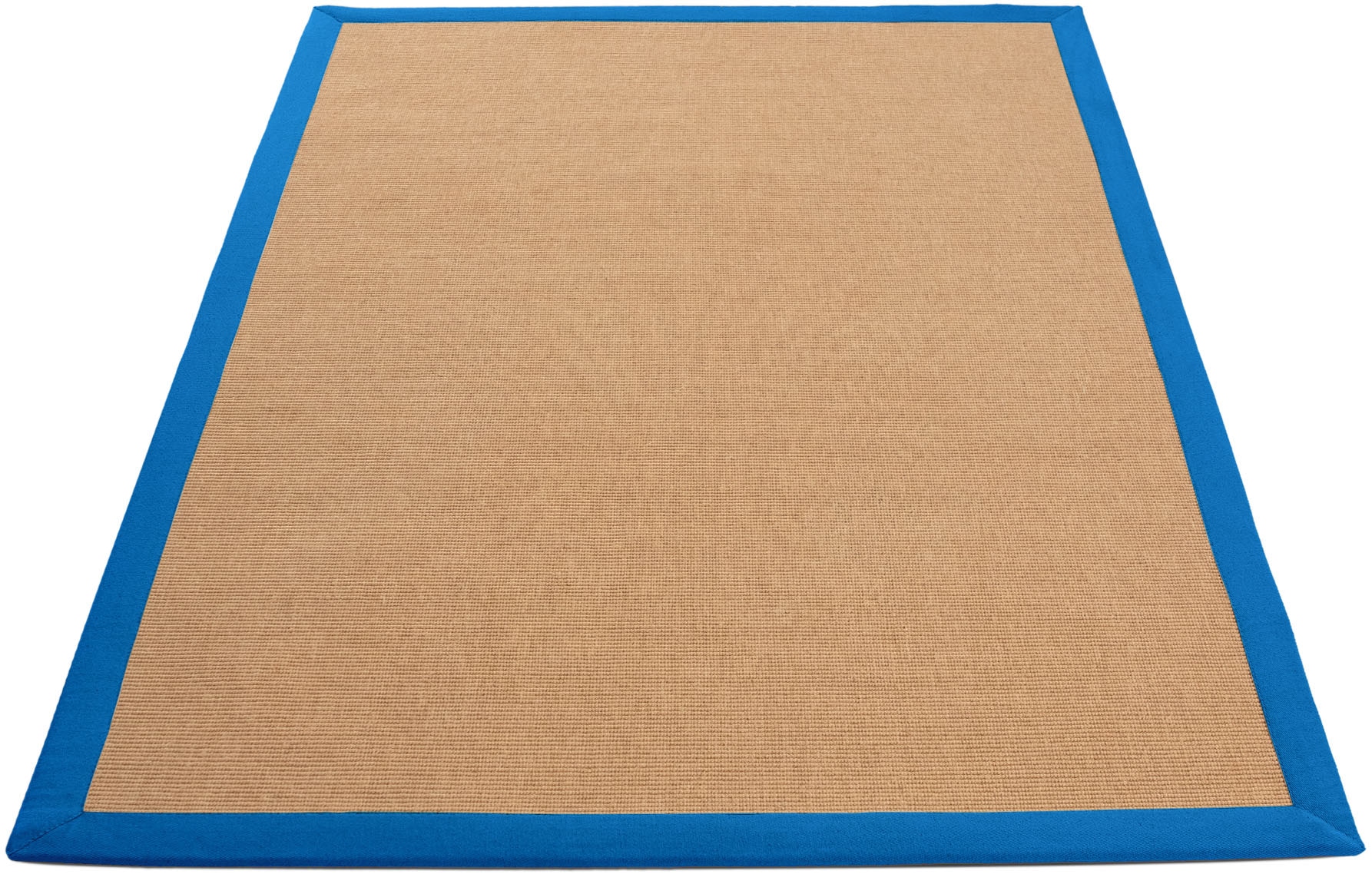 carpetfine Sisalteppich »Sisal«, rechteckig, 5 mm Höhe, mit farbiger Bordüre, Anti Rutsch Rückseite