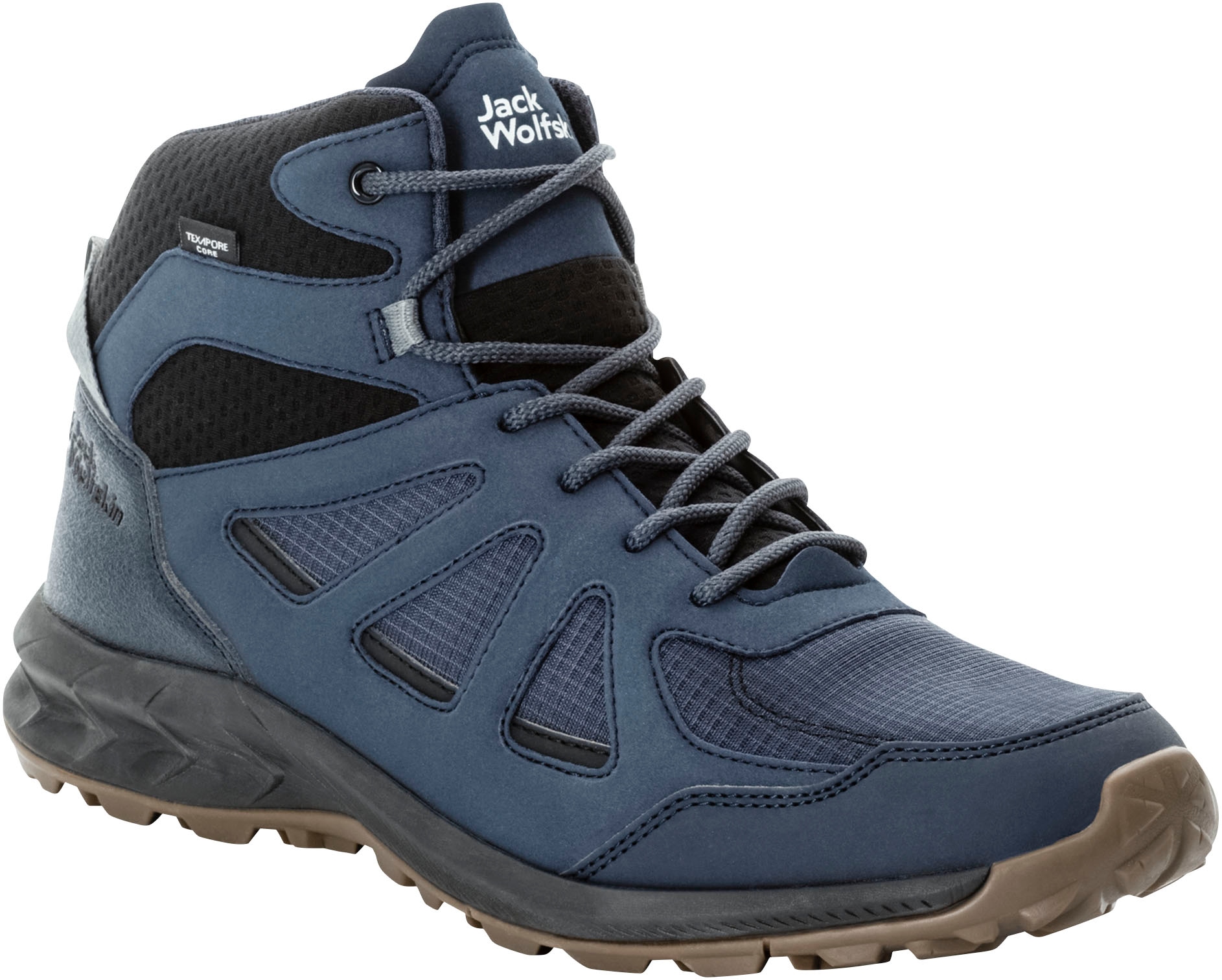 Jack Wolfskin Wanderschuh »WOODLAND 2 TEXAPORE MID M«, wasserdicht