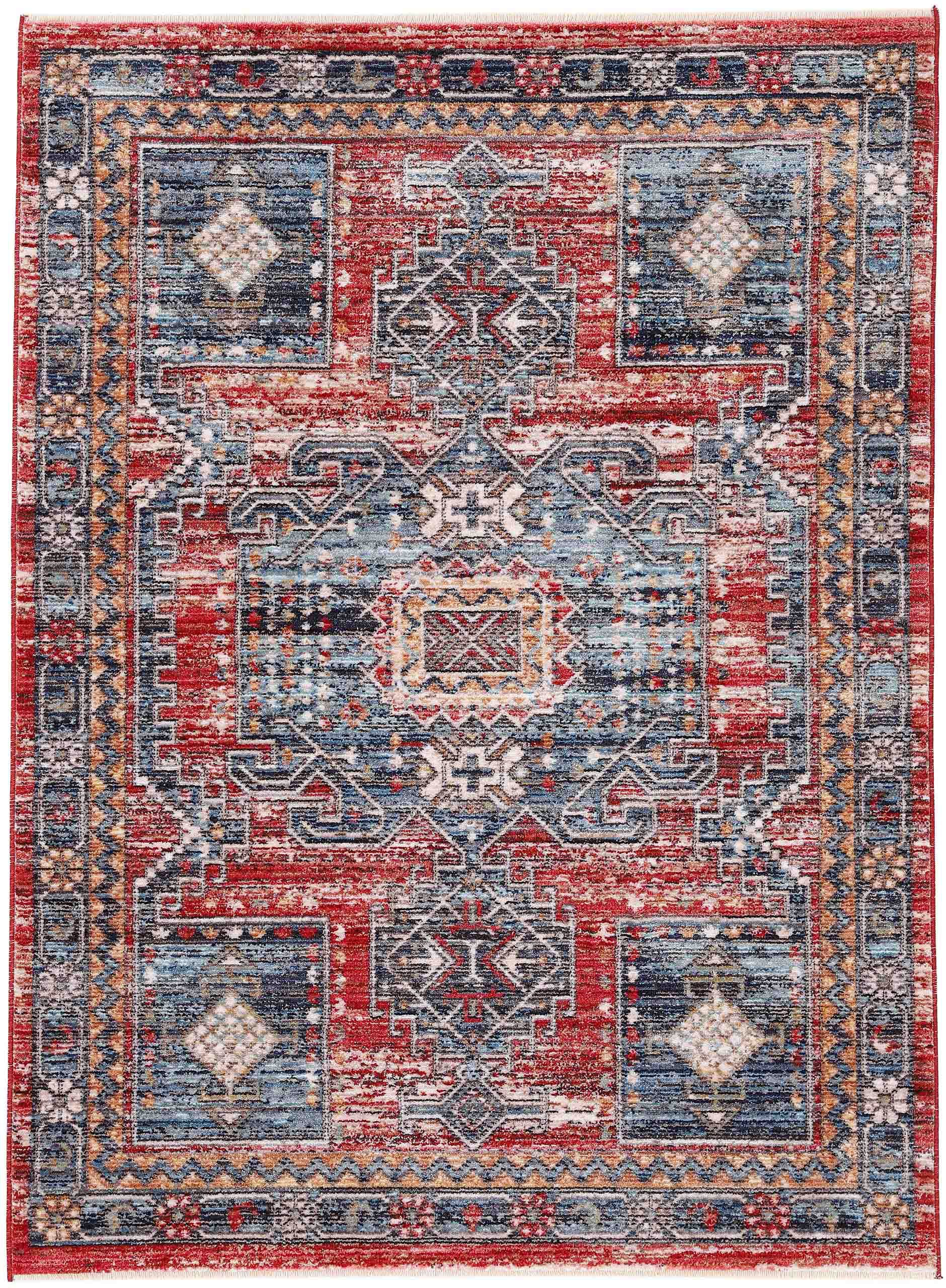 Image of carpetfine Teppich "Phoenix" rechteckig 6 mm Höhe Vintage Orient Look, mit Fransen, Wohnzimmer