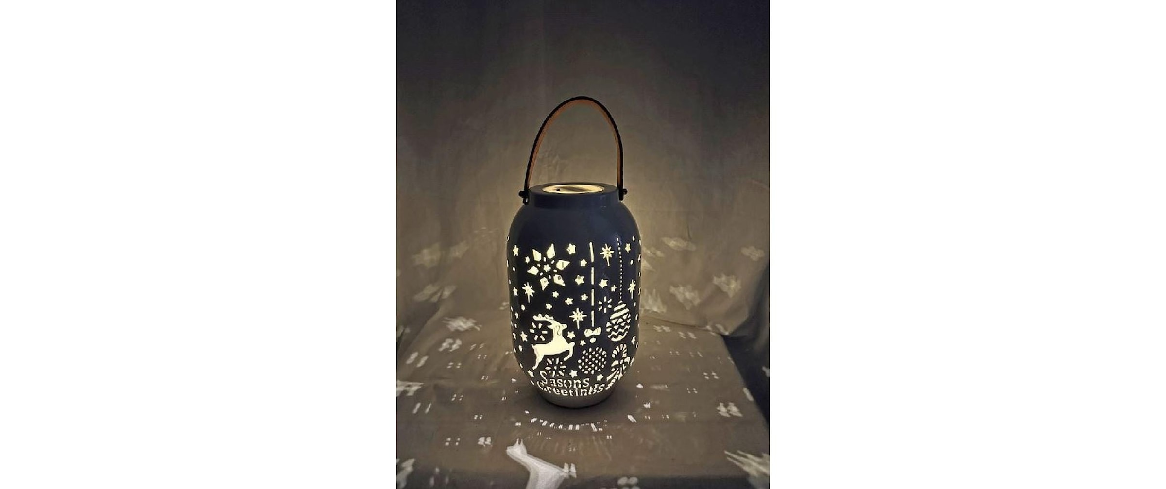   Lanterne »Dameco Xmas 28 cm Weiss«