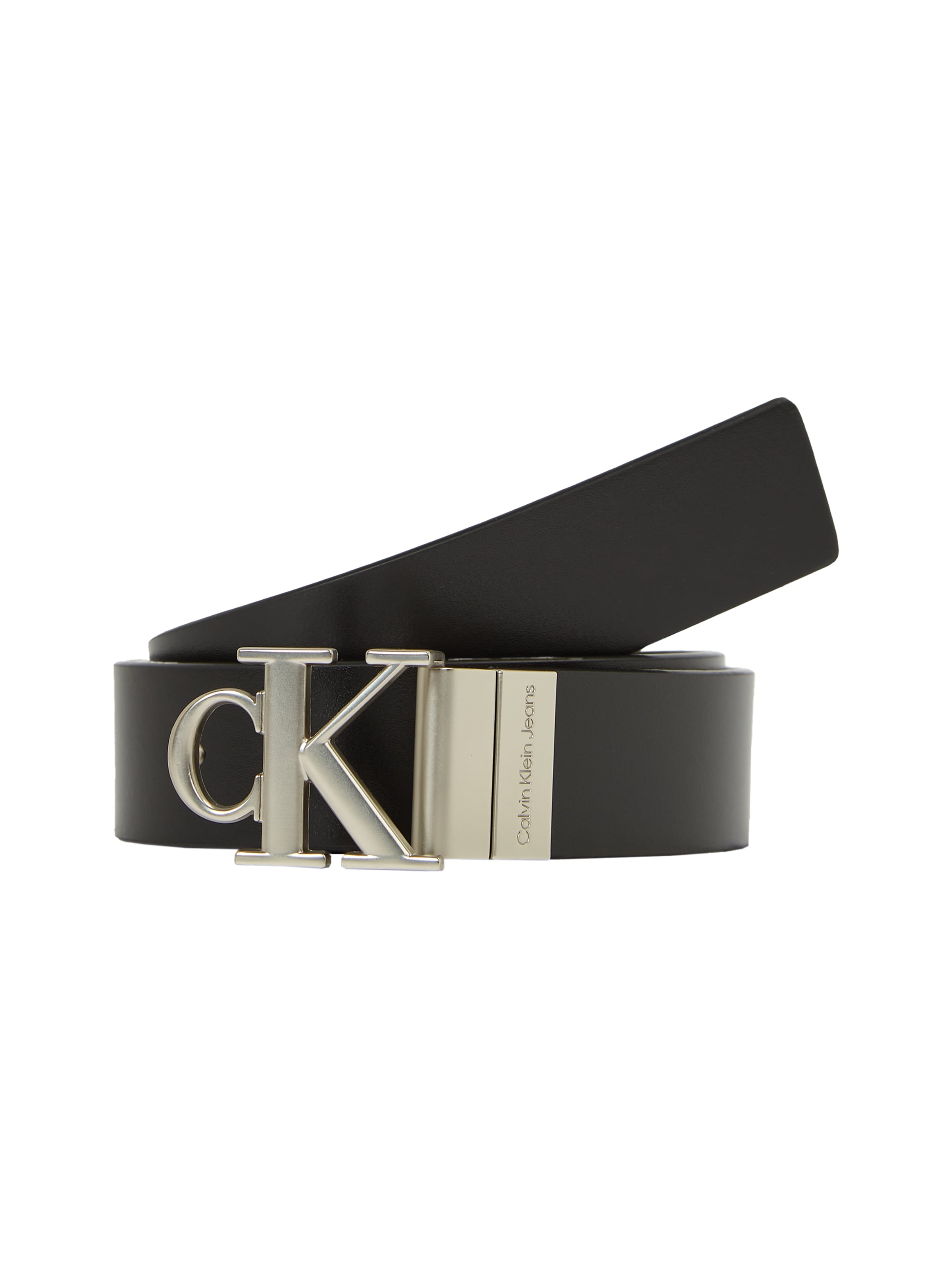 Calvin Klein Jeans Ledergürtel »MONO PL REV LTHR BELT 30MM«, Logoprägung am Verschluss