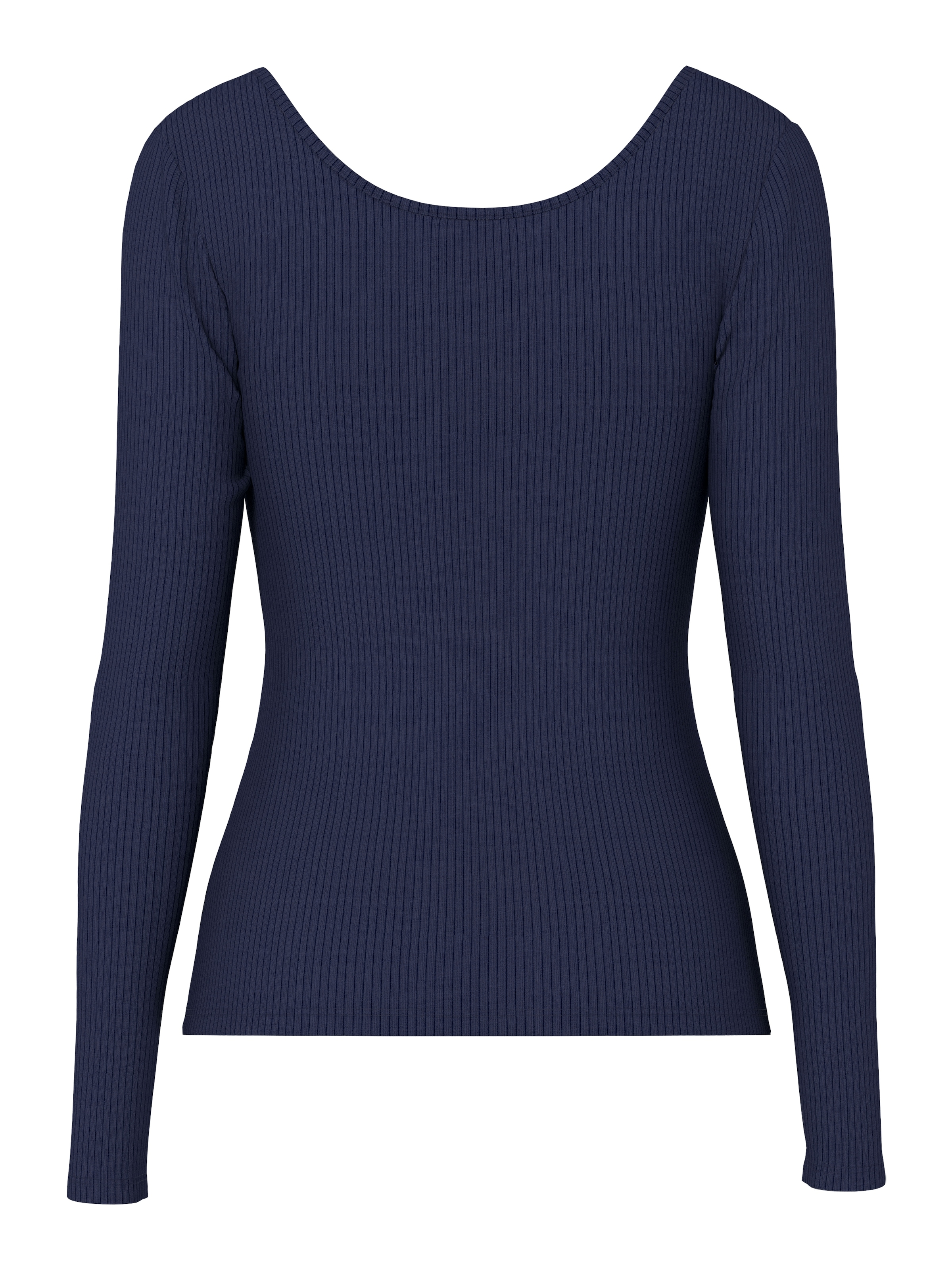 pieces T-shirt à manches longues »PCKITTE LS TOP NOOS BC« Baumwollmischung, slim fit