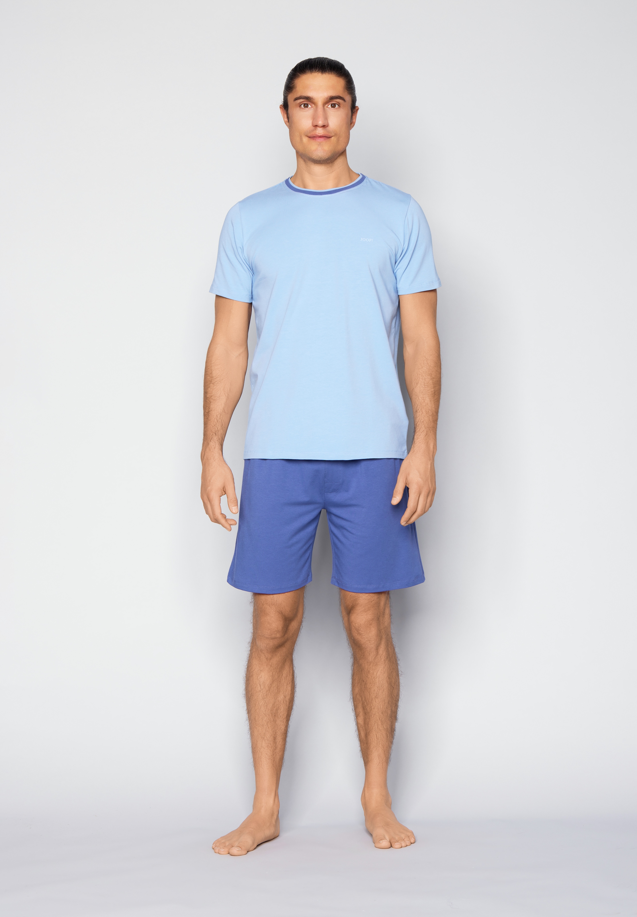 JOOP! Shorty »Core« 2 pièces mit kurzem Arm und Rundhalsausschnitt, Baumwoll-Mix