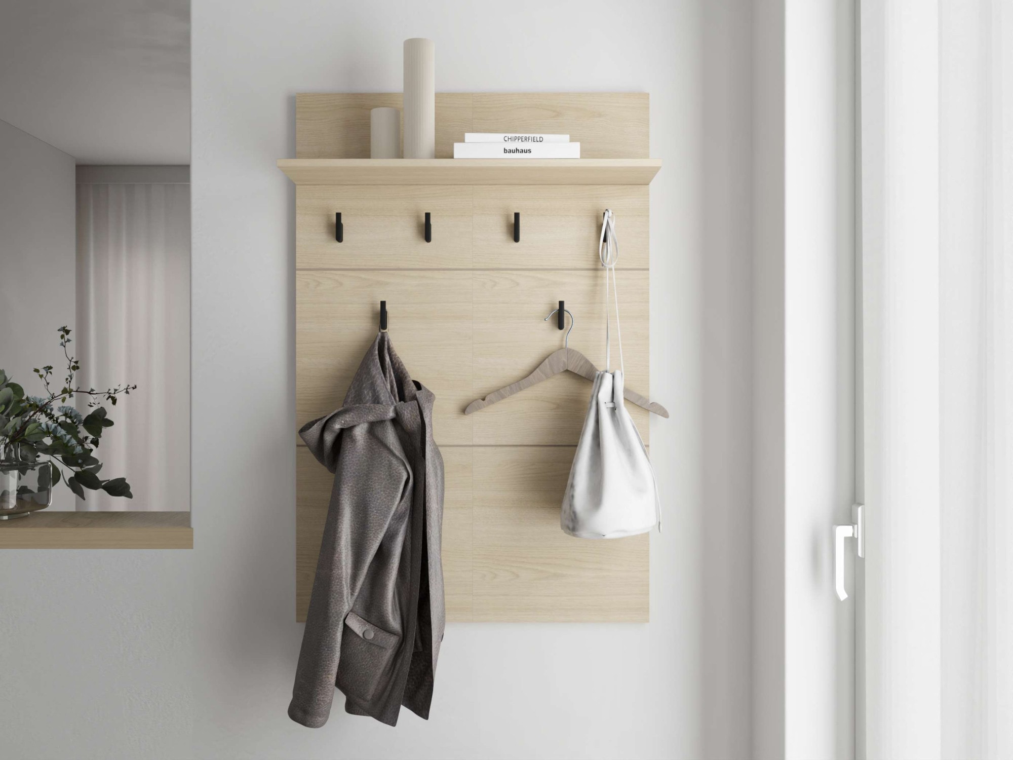 Home affaire Garderoben-Set »Rathlin Flurmöbel, Dielenmöbel, Flurschrank, Flurgarderobe« 5tlg, 5 Stk. tlg.