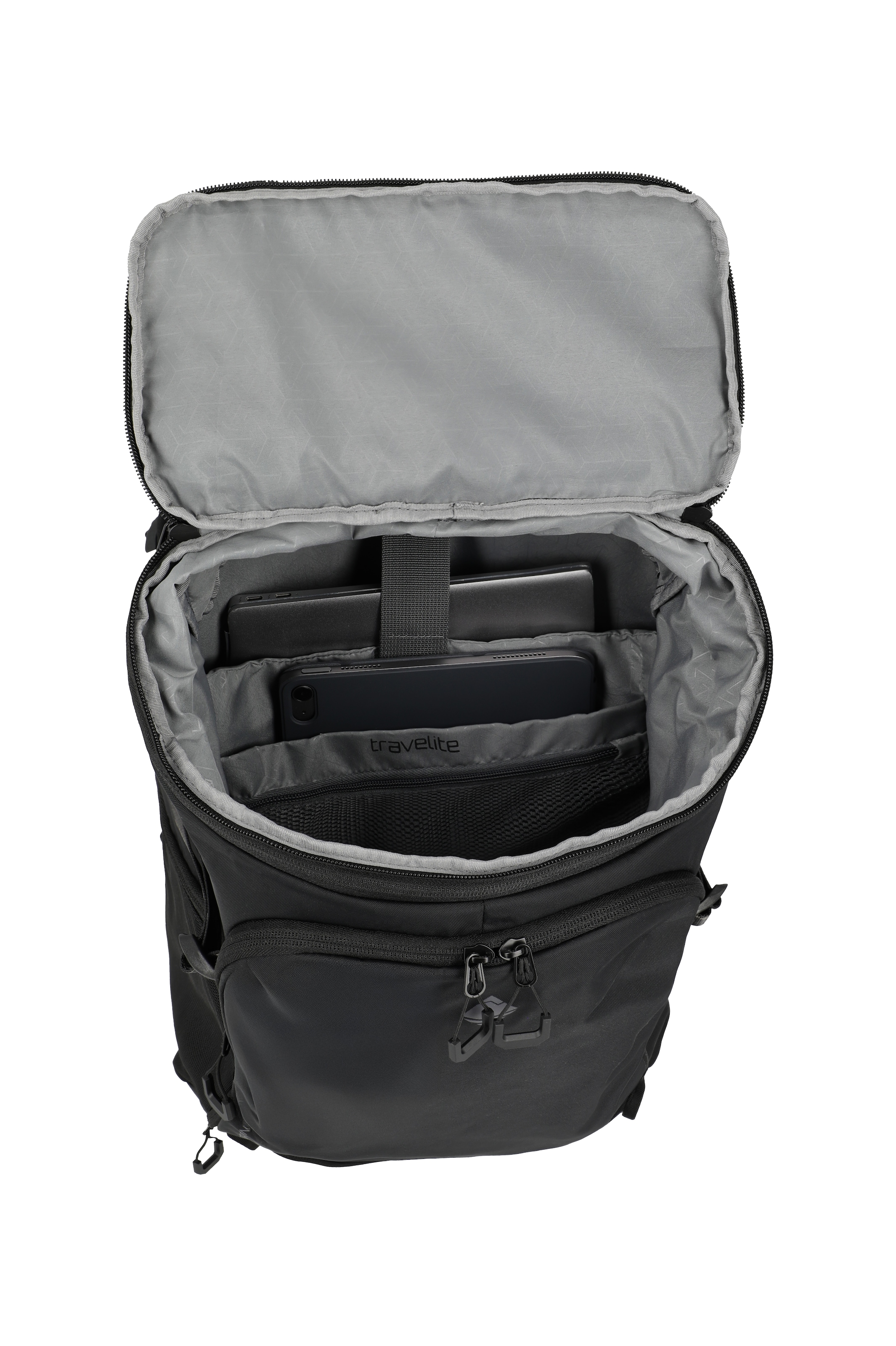 travelite Sac de voyage »VENTURE LINE Rucksack mit Laptopfach« avec fonction clip et compartiment pour ordinateur portable – utilisation polyvalente