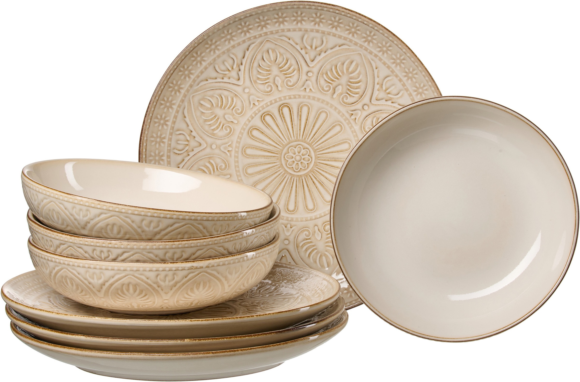 Image of Ritzenhoff & Breker Tafelservice "Omara" Teller Set, Reaktivglasur, jedes Stück ein Unikat