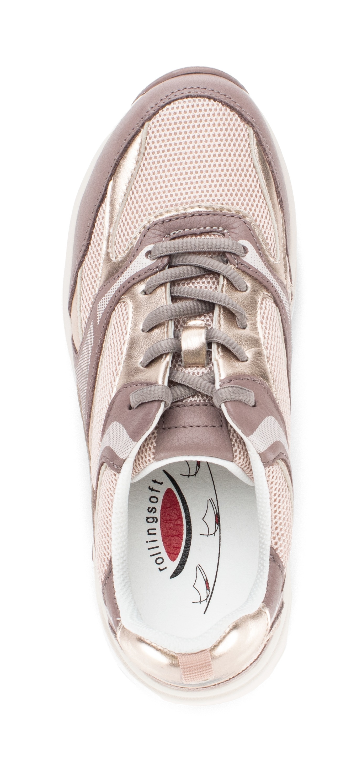 rollingsoft Keilsneaker  , Freizeitschuh, Halbschuh, Schnürschuh mit rollingsoft-Laufsohle
