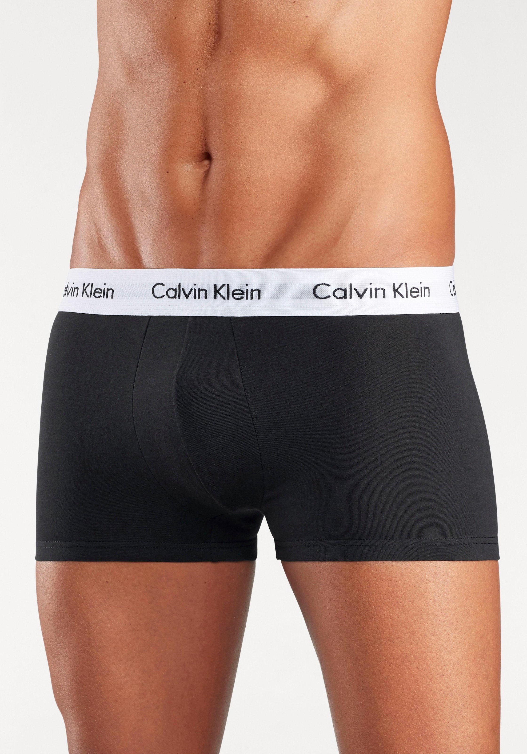 Calvin Klein Underwear Trunk »CK Low Rise Trunk 3 PACK« 3 Stk. tlg., mit weissem Webbund