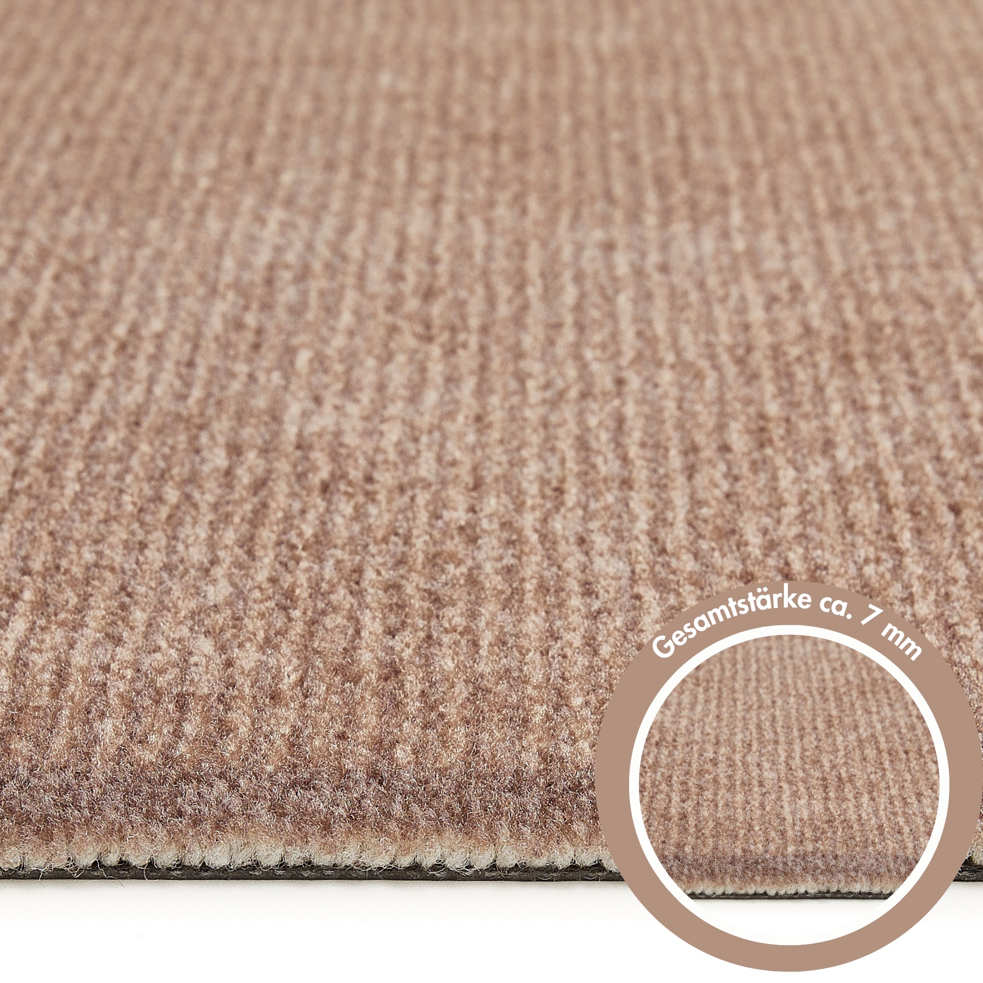 Barbara Becker Fussmatte »Gentle Schmutzfangmatte & Läufer, Made in Belgium«, rechteckig, 7 mm Höhe, Schmutzfangteppich, Schmutzmatte, dezentes Streifen Design, waschbar