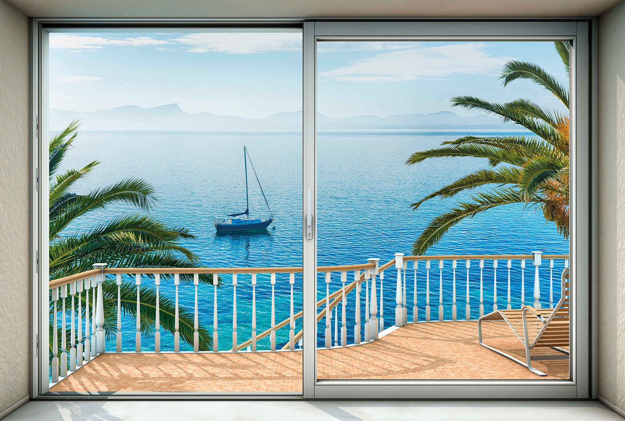 Image of Komar Vliestapete "Digitaldruck Vlies - Tranquillo - Grösse 400 x 260 cm" bedruckt glatt Wohnzimmer, Schlafzimmer