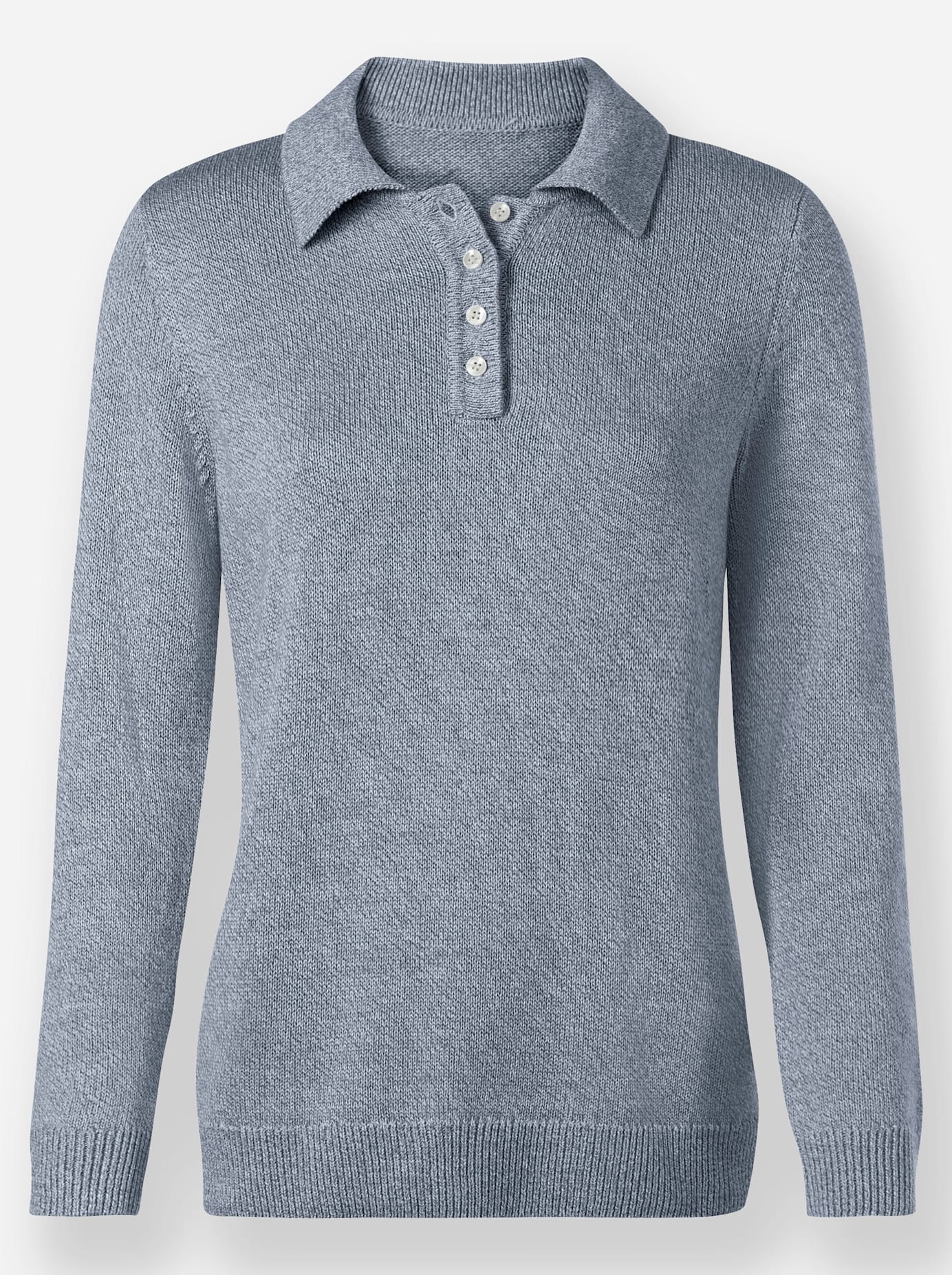 Inspirationen Strickpullover »Polopullover«