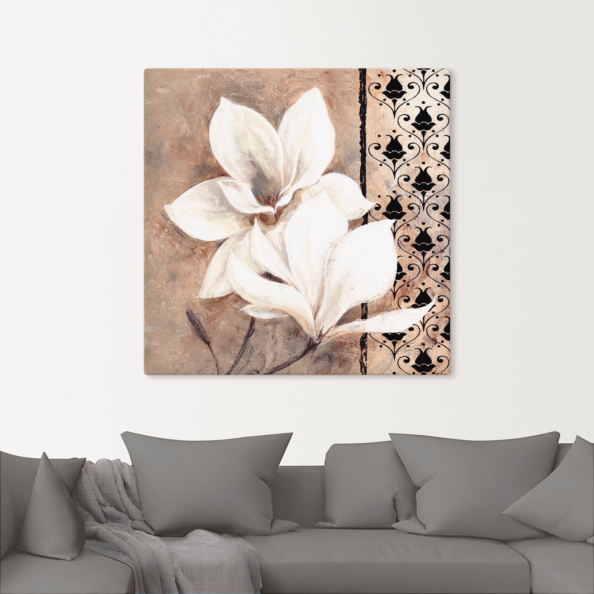 Artland Tableau sur toile »Klassische Magnolien« 1 cuis tlg. auf Holzrahmen gespannt