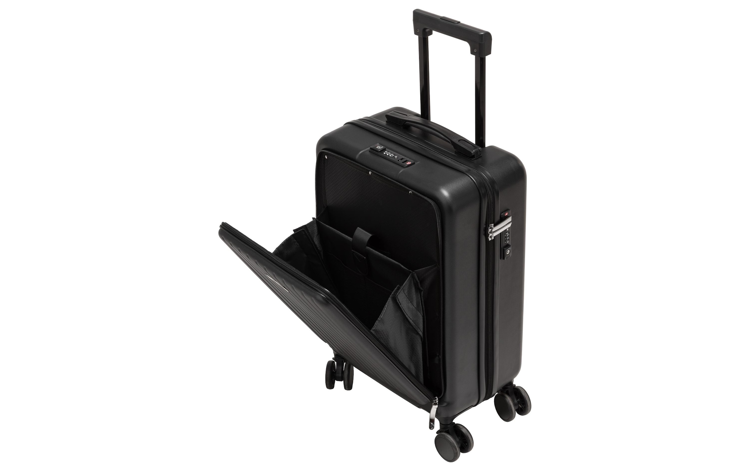 KOOR Koffer »39.5 L, Schwarz«, 4 Rollen