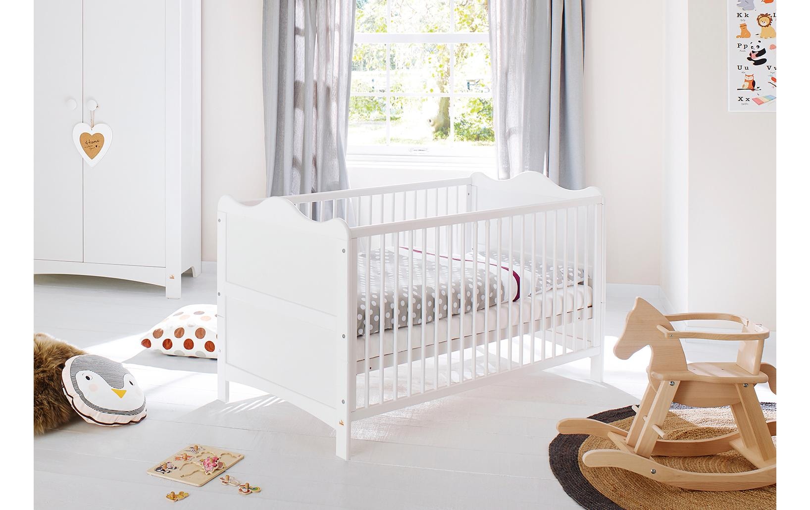 Pinolino® Babybett »Florentina Weiss 70 x 140 cm«, (1 tlg.)