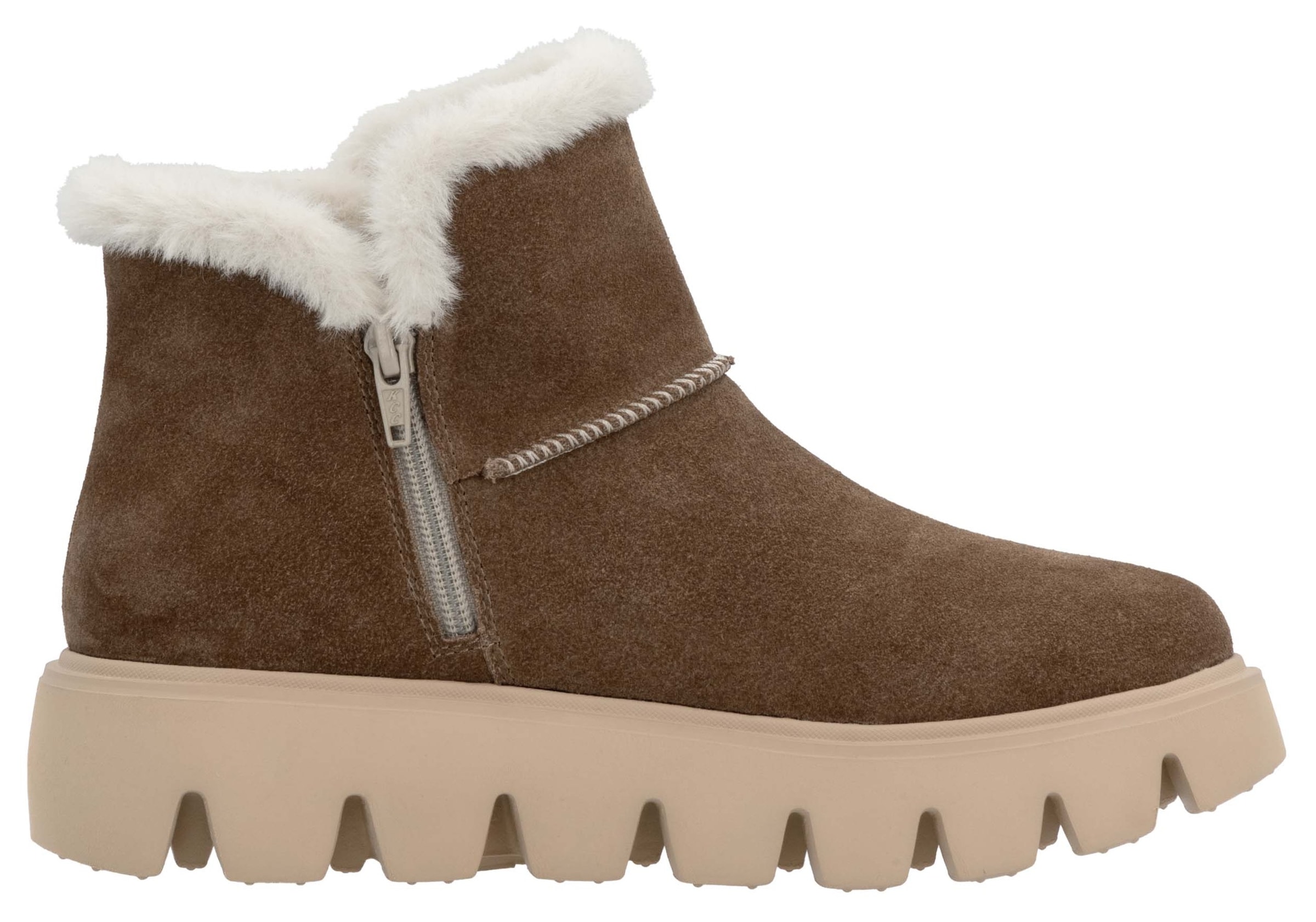 Rieker EVOLUTION Winterboots, Plateaustiefel, Schlupfschuh mit Innenreissverschluss