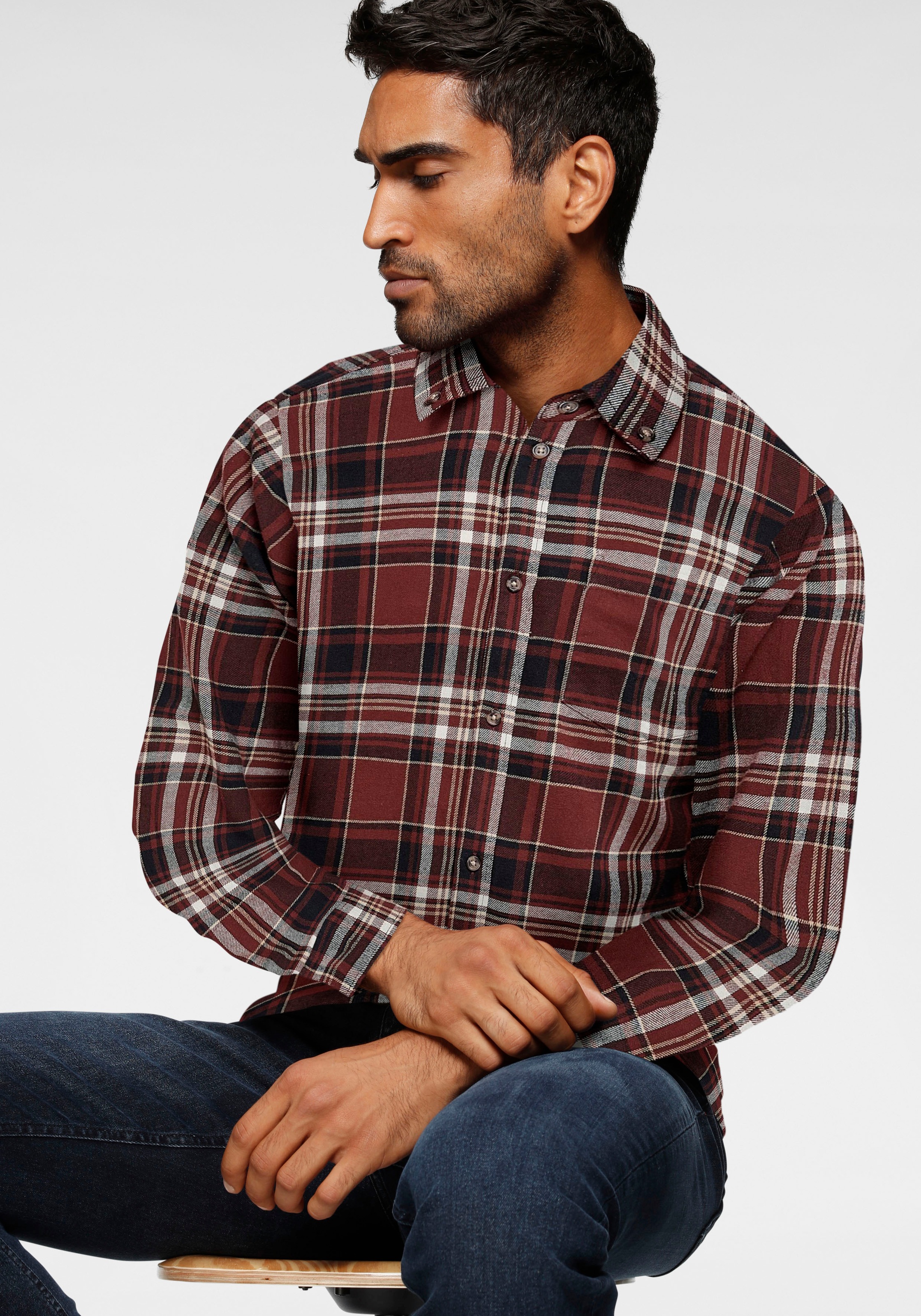 Image of ONLY & SONS Flanellhemd »SIMON LIFE LS CHECKED FLANNEL SHIRT« bei Ackermann Versand Schweiz