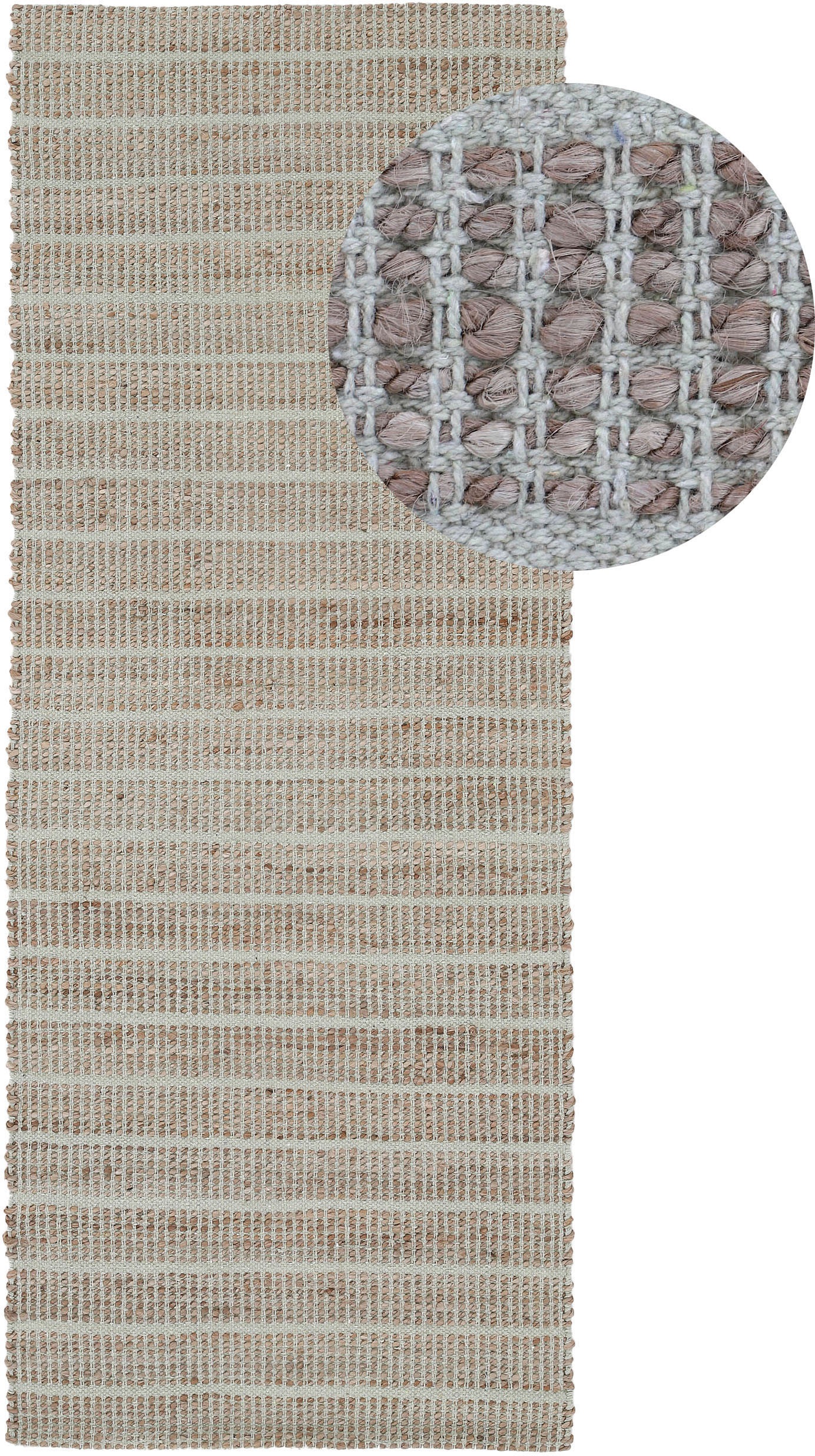 Image of carpetfine Läufer »Lara«, rechteckig, 6 mm Höhe, Wendeteppich aus Jute/Baumwolle bei Ackermann Versand Schweiz