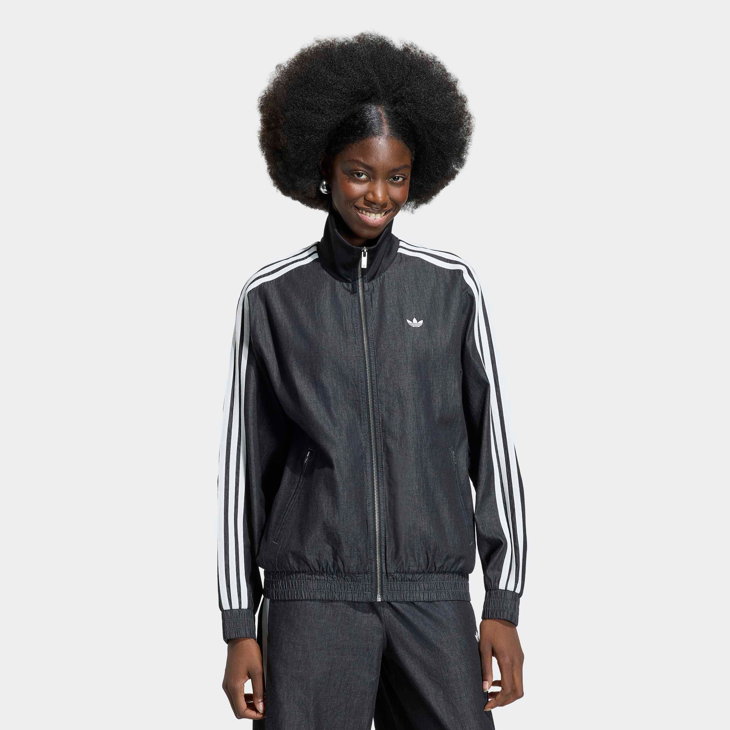 adidas Originals Outdoorjacke »ADIDAS ORIGINALS SUMMER GLOW LIGHT DENIM FIREBIRD TRACK« DENIM Jacke