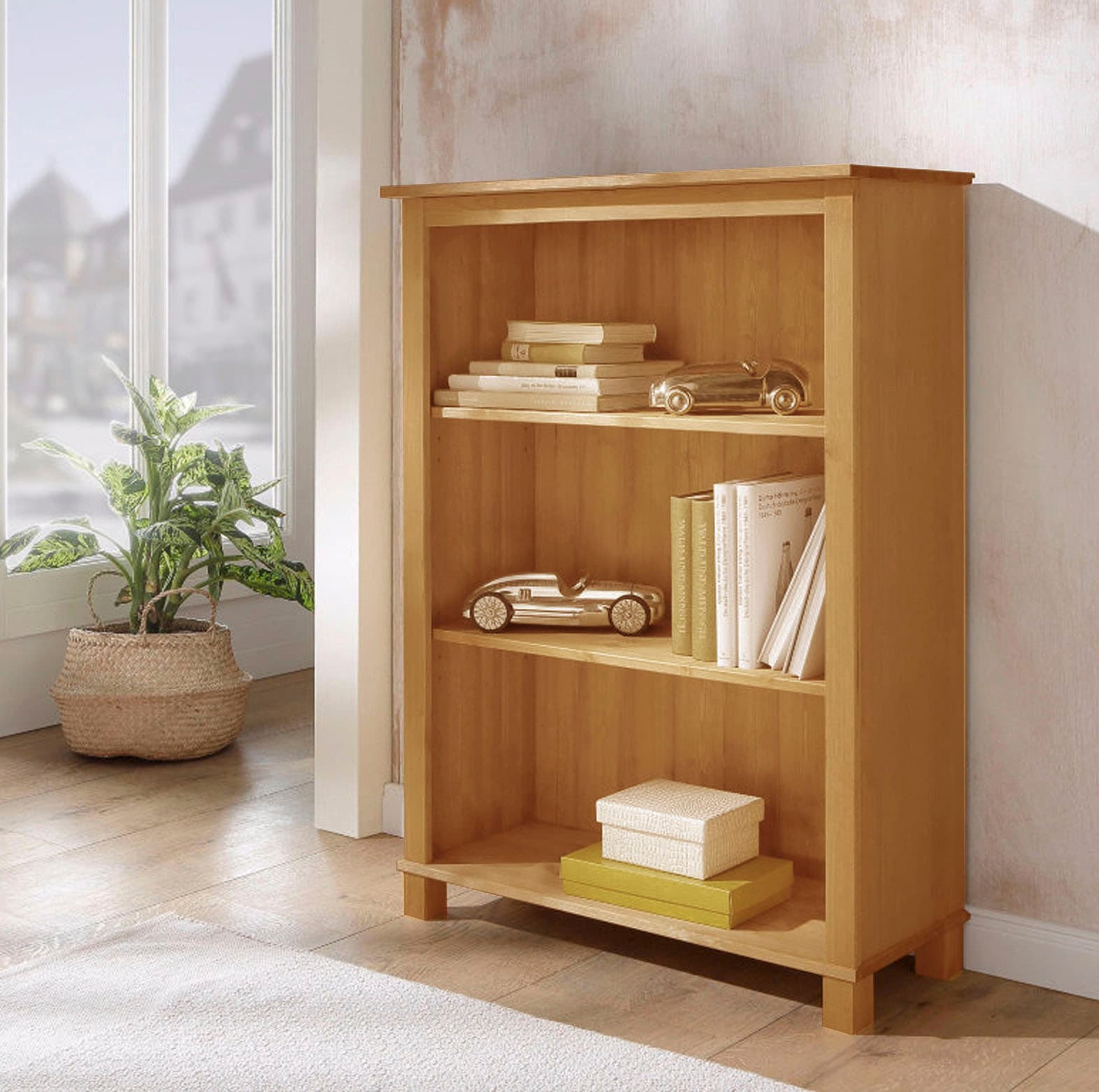 GOODproduct Étagère »Pivo« aus schönem massivem Kiefernholz, Höhe 106 cm