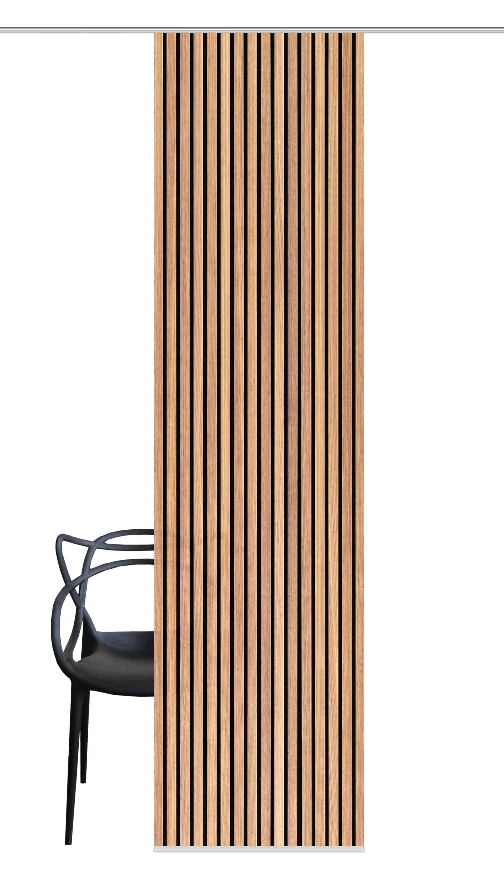 HOME WOHNIDEEN Rideau coulissant »PANILO« Support de panneau 1 cuis tlg. cloison coulissante à effet soie, impression numérique