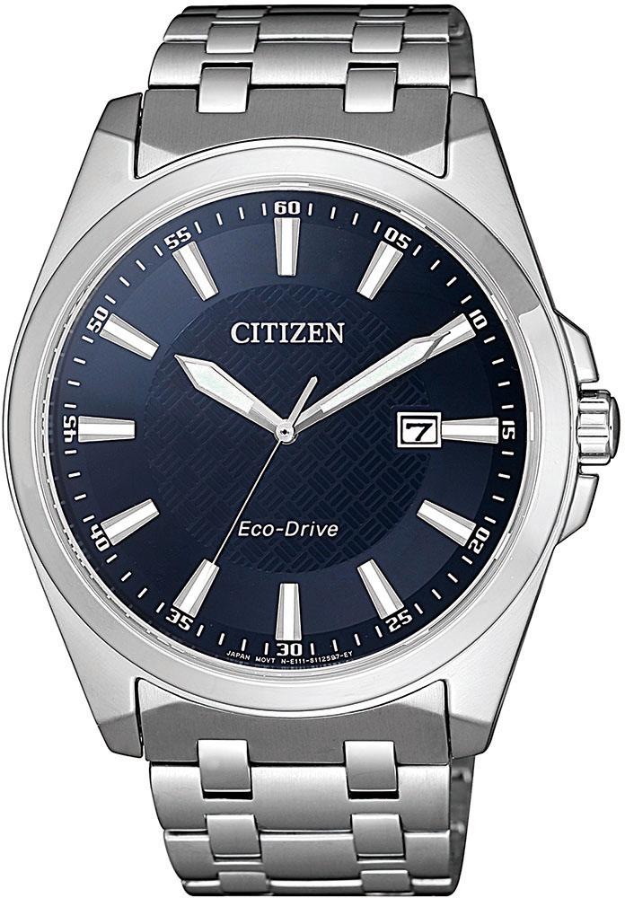 Image of Citizen Solaruhr Armbanduhr, Herrenuhr, Datum, Saphirglas, Edelstahlarmband