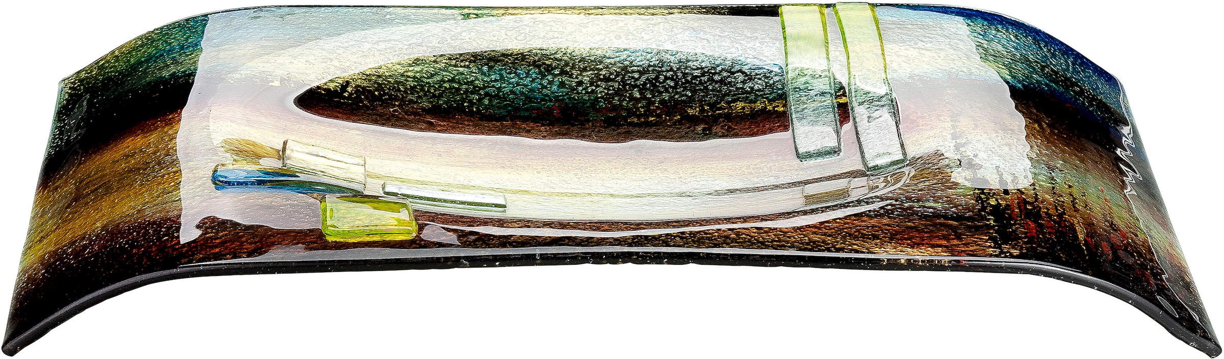 GLAS Dekoschale kaufen mundgeblasen, rechteckig«, Wohnzimmer Campo, Glas, im GILDE Esszimmer & »Schale dekorativ aus (1 St.), art