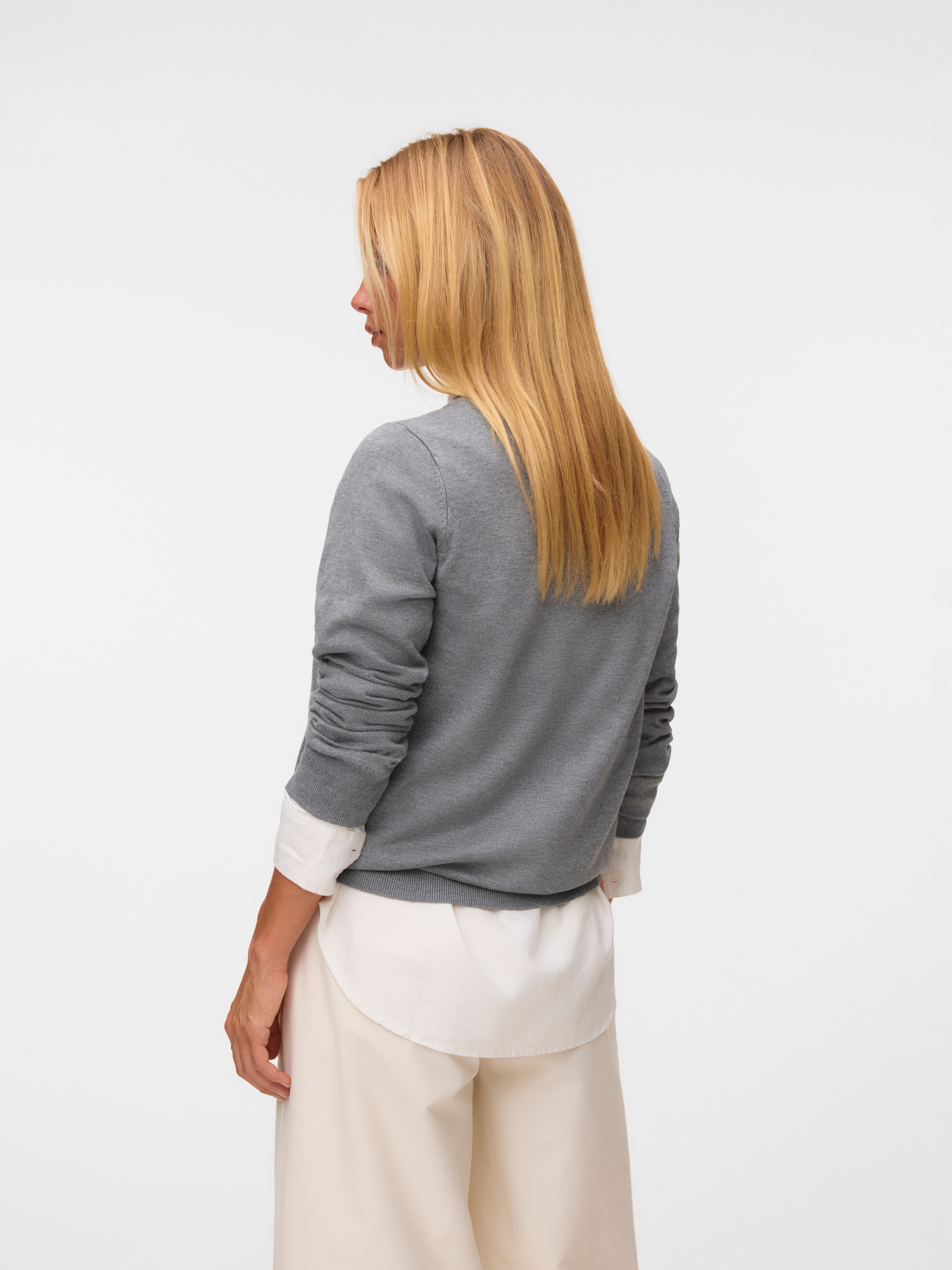 Vero Moda Veste en tricot »VMSILJE LS O-NECK CARDIGAN NOOS« mélange viscose, coupe régulière